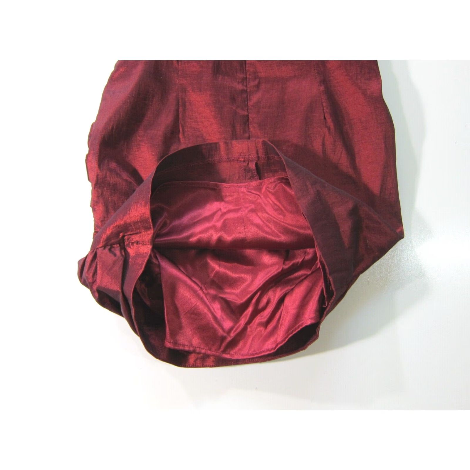 Jessica McClintock Vintage Jessica McClintock Red Satin Ruched Sleeveless Prom Cocktail Dress 6/M Size M / US 6-8 / IT 42-44 - 6 Thumbnail