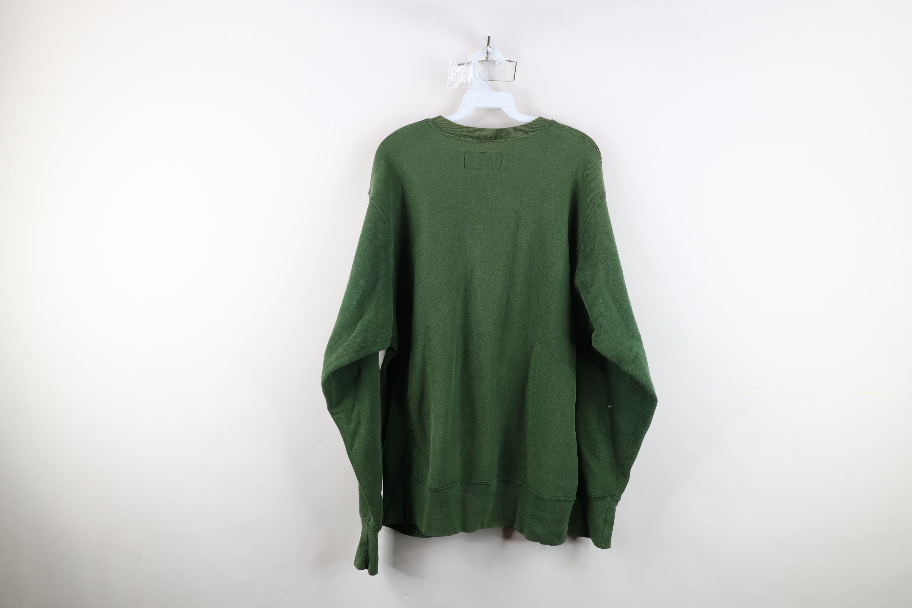 Vintage Vintage 90s Spell Out Malone College Sweatshirt Green USA Size US L / EU 52-54 / 3 - 13 Thumbnail