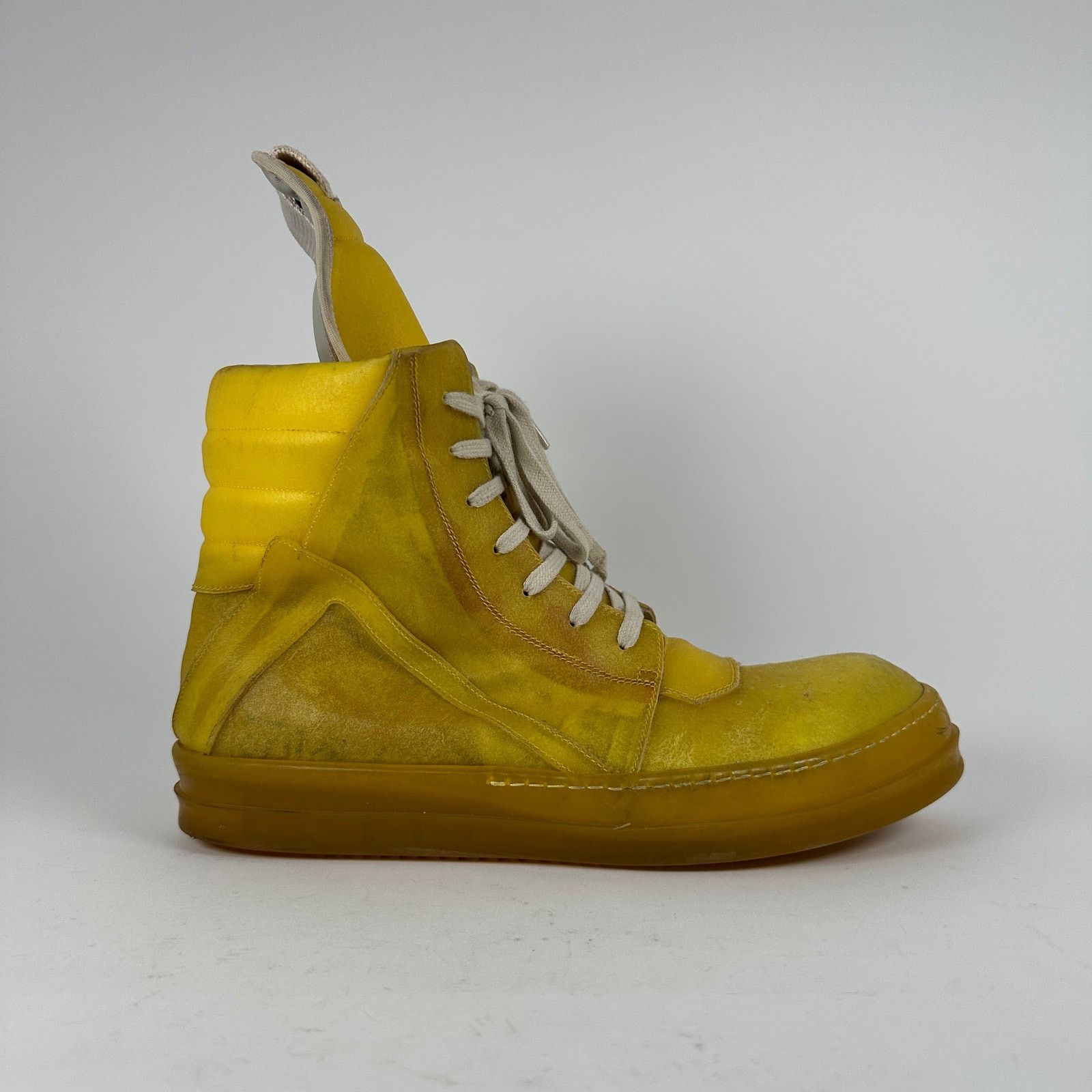 靴 Rick Owens babel geobasket 45 Rick Owens SS19 Babel 'Swamp' Geobasket | CLD Collective