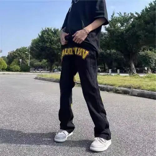 Japanese Brand × Jean Street letter embroidered straight casual jeans Size US 32 / EU 48 - 4 Thumbnail