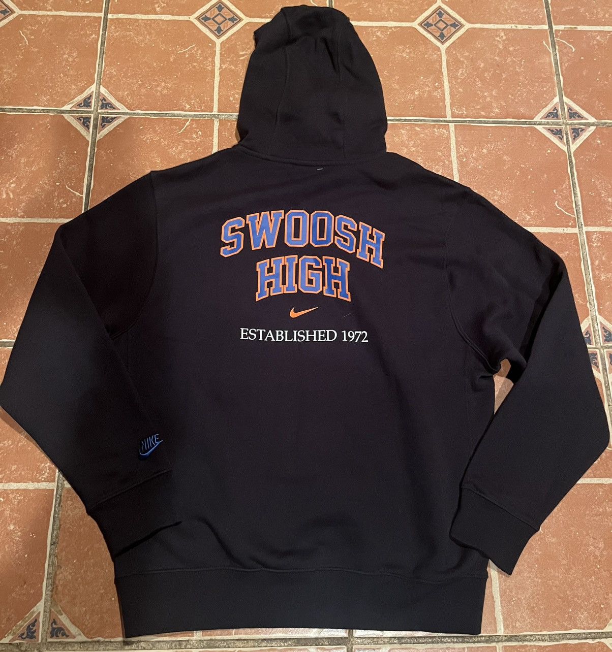 Nike New Nike Athletics Swoosh High Hoodie Black Sz. Large Size US L / EU 52-54 / 3 - 2 Thumbnail