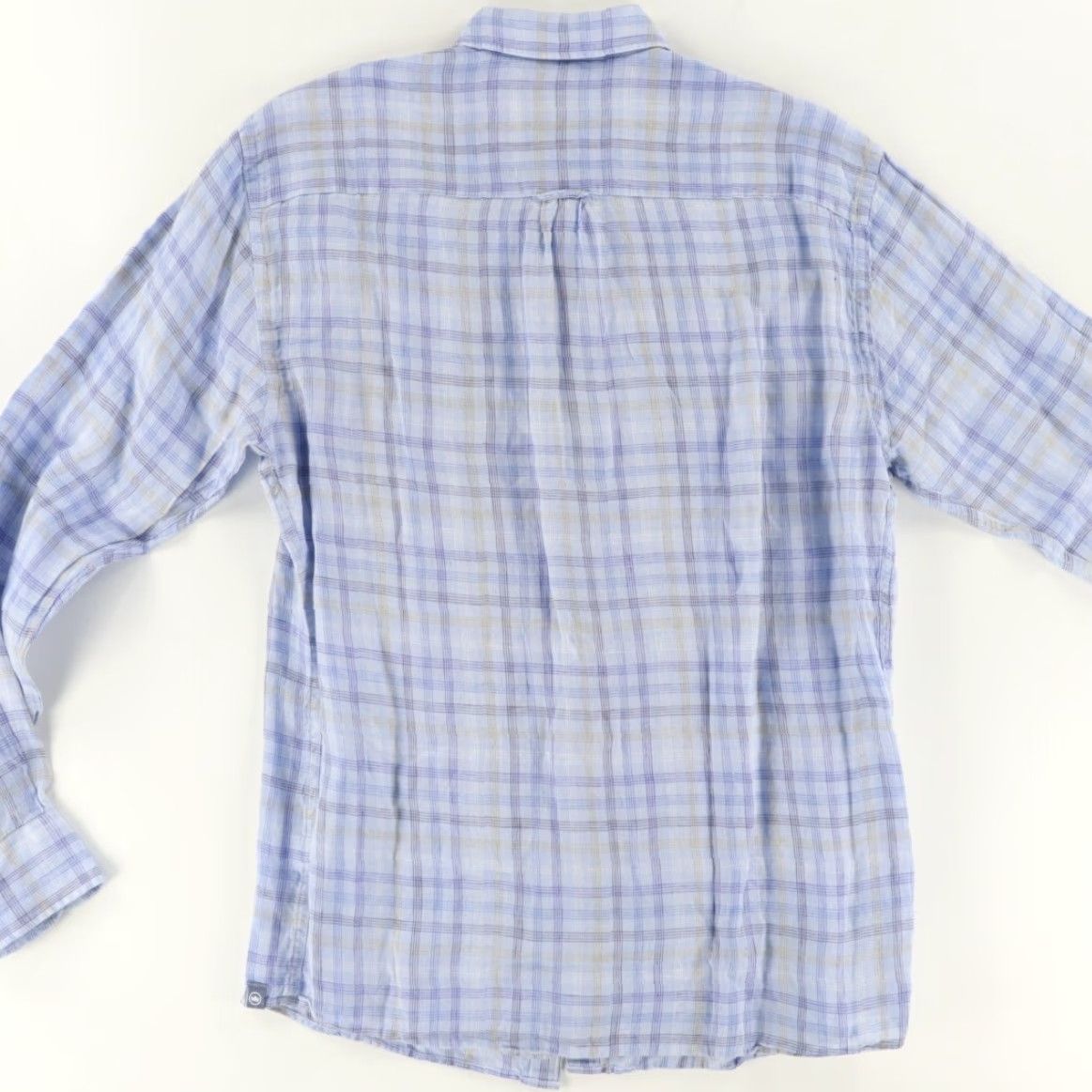 Peter Millar Peter Millar Beachwood Linen Plaid Button Down Shirt Lavender Men's M Size US M / EU 48-50 / 2 - 4 Thumbnail