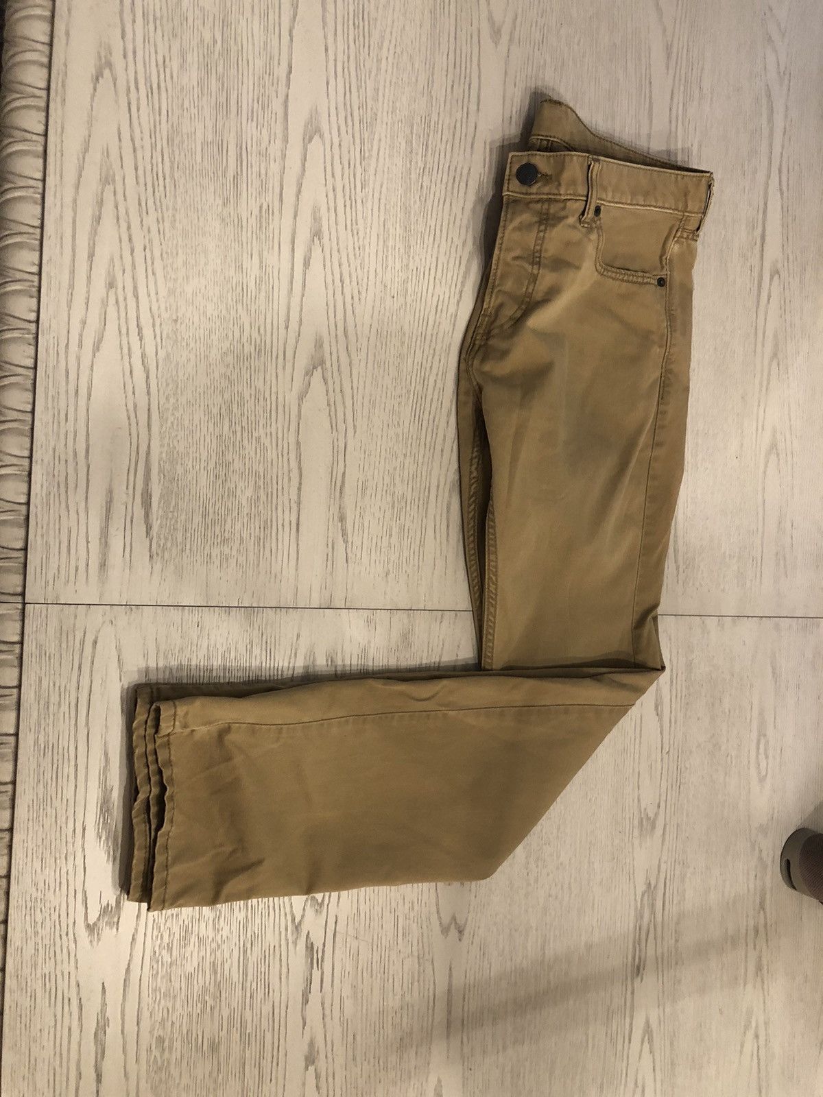 Hollister Hollister Beige Tan Mens Khaki Pants Slim Fit Size 33 X 32 Size US 33 - 2 Thumbnail