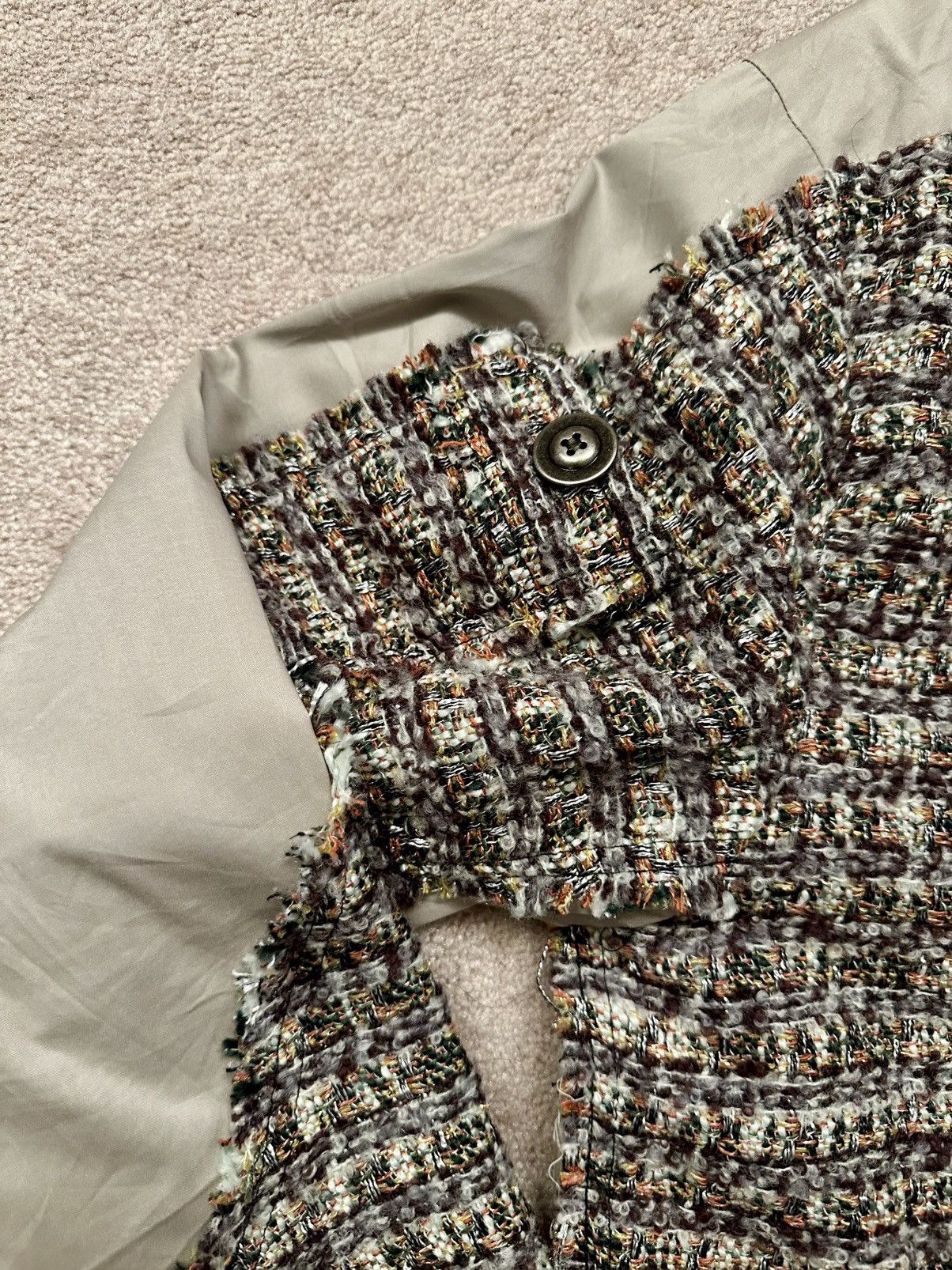 Kiko Kostadinov Kiko Kostadinov Aomnium Tweed Patchwork Jacket 48 Size US M / EU 48-50 / 2 - 6 Thumbnail