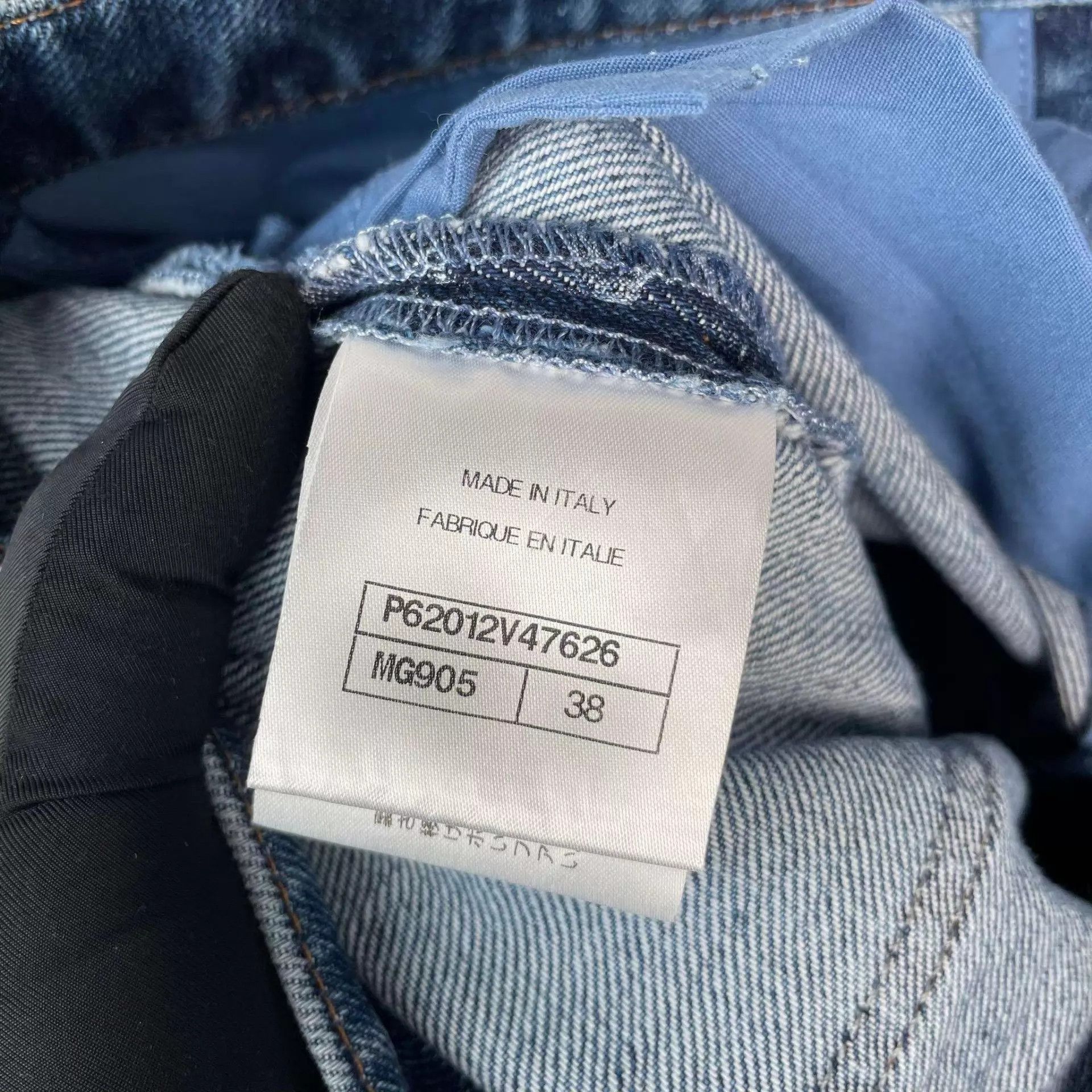 Chanel Chanel 95 New Blue All Over Print Jeans 38 Size 27" / US 4 / IT 40 - 4 Thumbnail