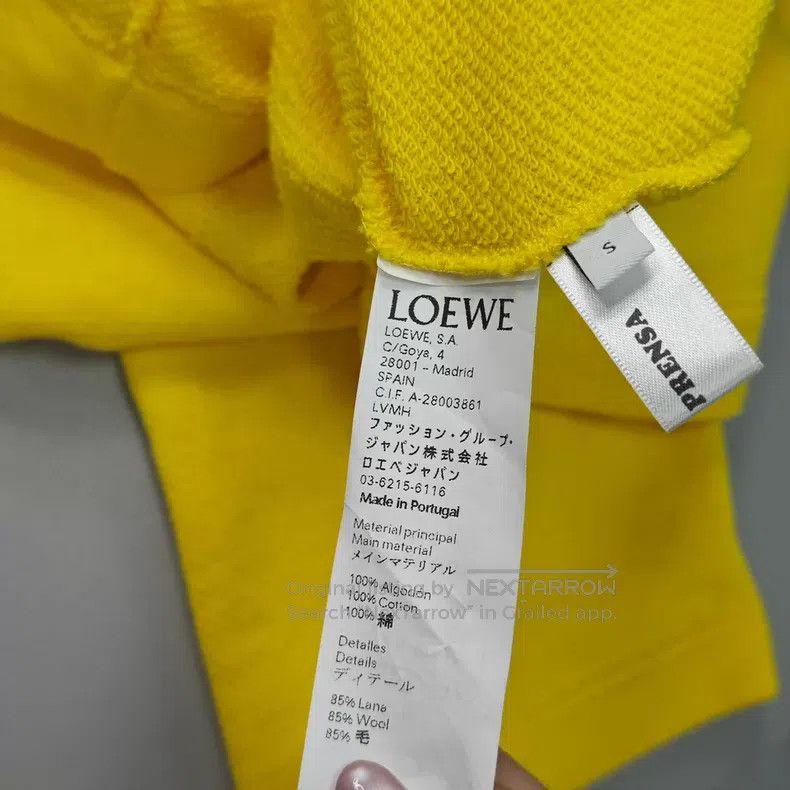 Loewe Loewe Yellow Big Logo Hoodie Size S / US 4 / IT 40 - 6 Thumbnail
