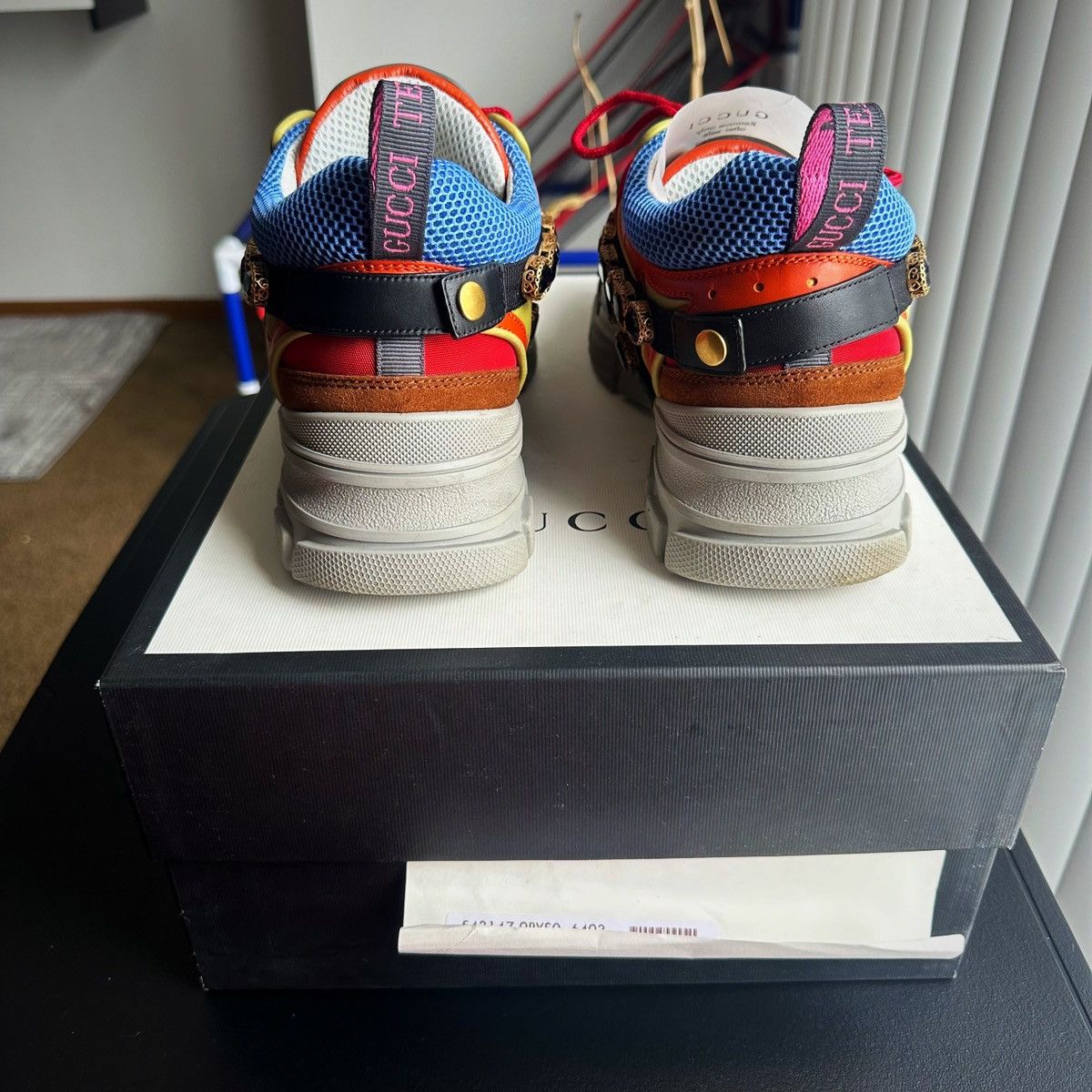 Gucci $1590 Gucci Flashtrek Sneakers w Crystals multicolor Size US 10 / EU 43 - 6 Thumbnail