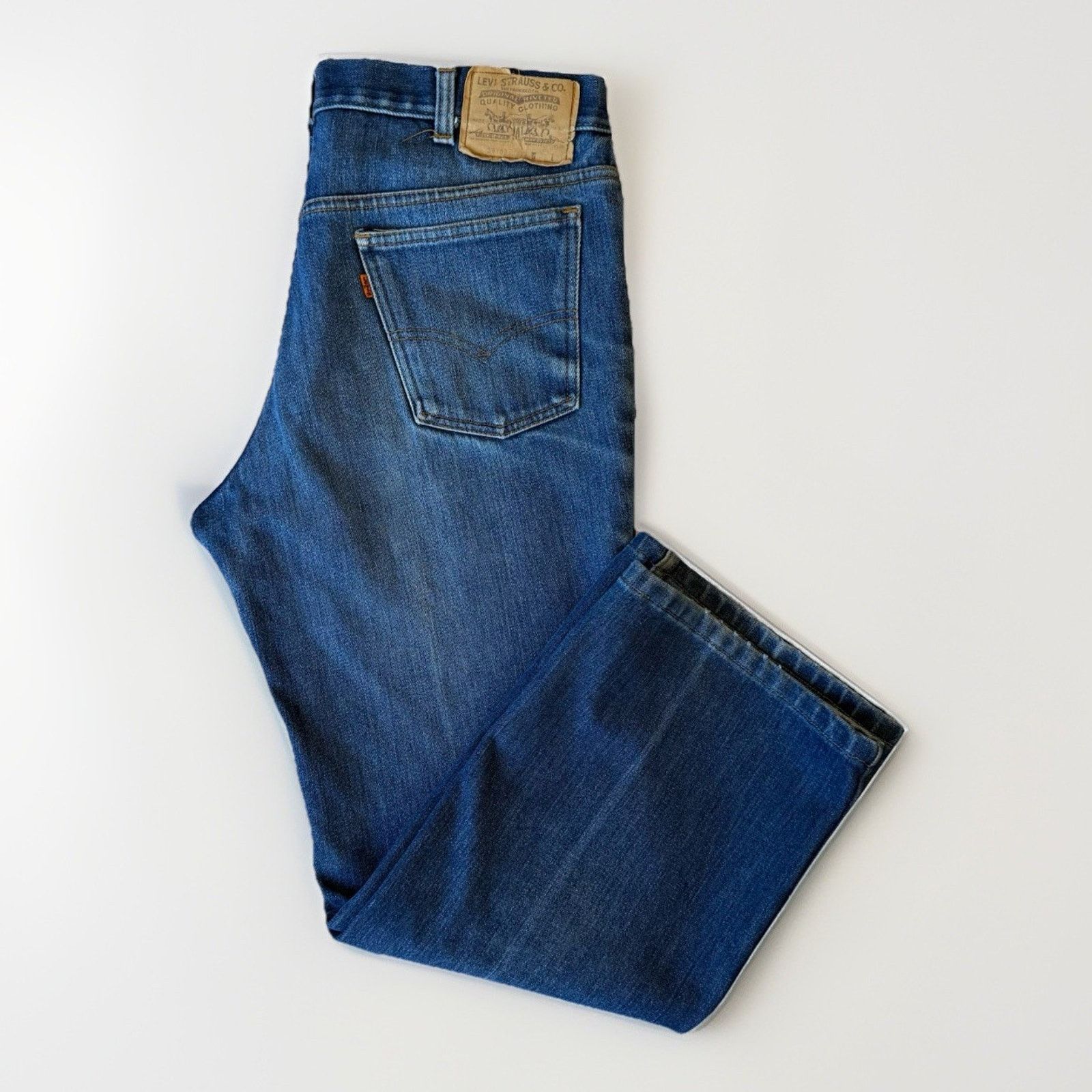 Levi's Vintage Levis Orange Tab Lined Jeans 34 Blue 80s Boot Cut Size US 34 / EU 50 - 1 Thumbnail