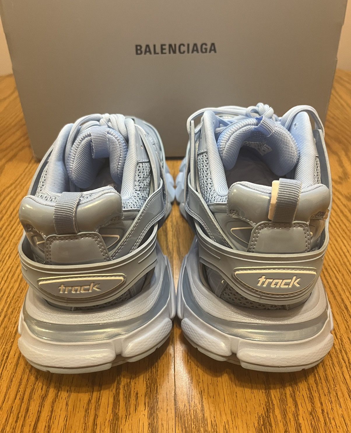 Balenciaga Balenciaga Track Sneaker (Metallic Light Blue) Size US 12 / EU 45 - 5 Thumbnail