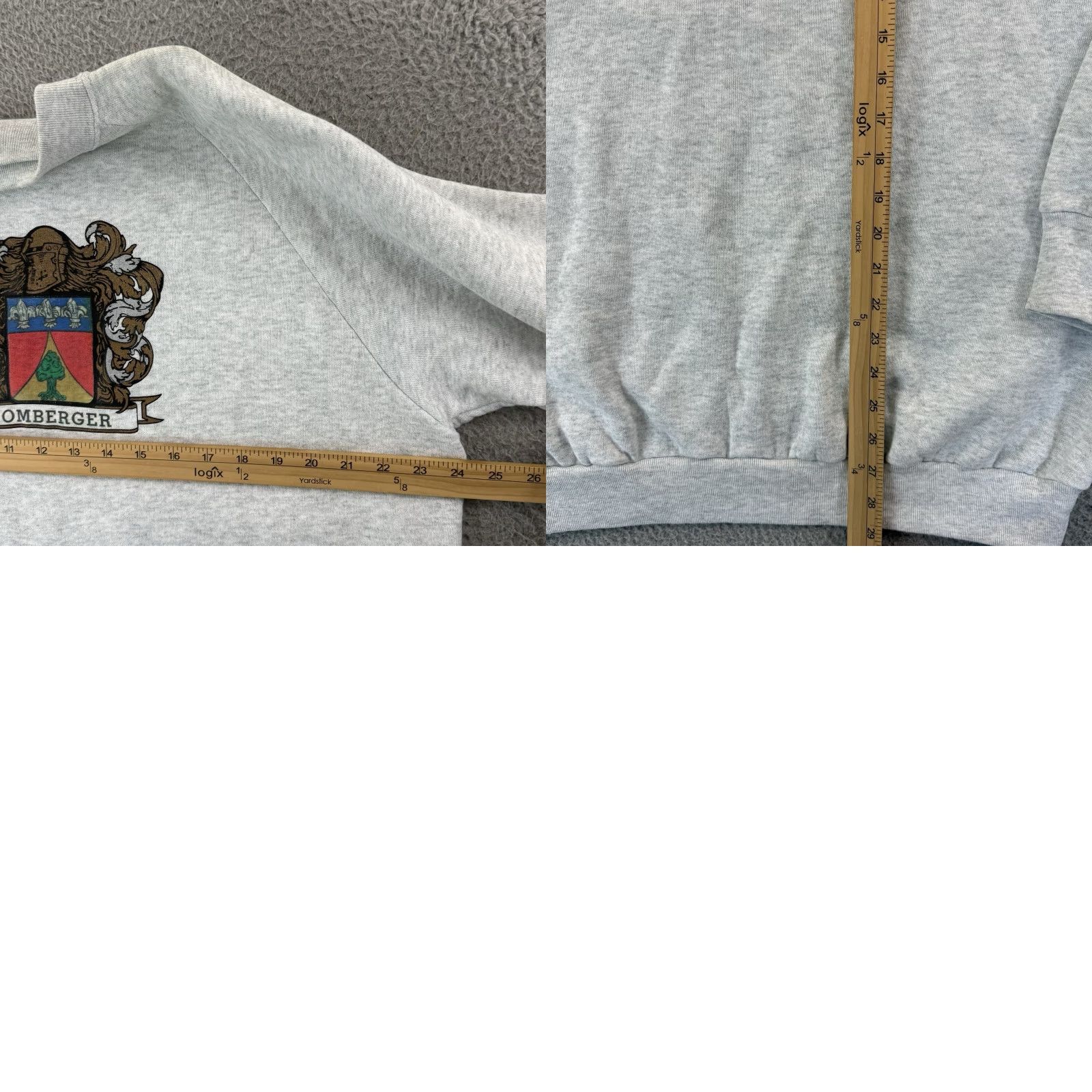 Fruit Of The Loom VINTAGE Fruit of the Loom Sweatshirt Mens XL Gray Raglan Crest 90s USA Shirt Size US XL / EU 56 / 4 - 8 Thumbnail