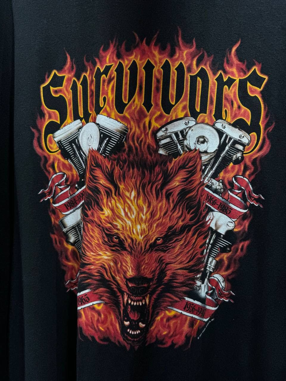Vintage Vintage Survivors Harley Davidson 2005 Wolf Longsleeve Shirt Size US XXL / EU 58 / 5 - 5 Thumbnail