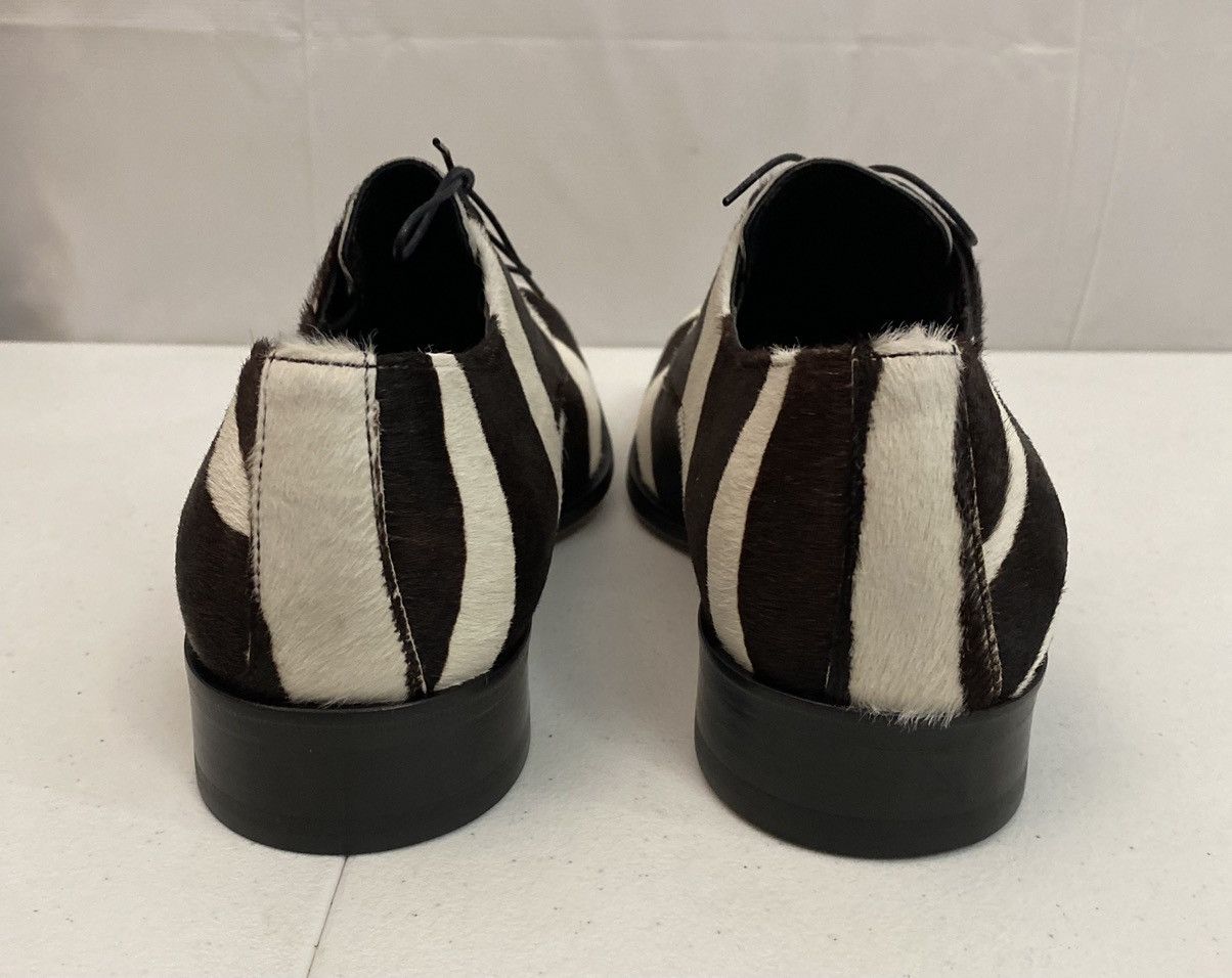 Dsquared2 Dsquared2 🇮🇹 Brown/White Pony Hair Zebra Striped Derby 10 NEW Size US 10 / EU 43 - 11 Thumbnail