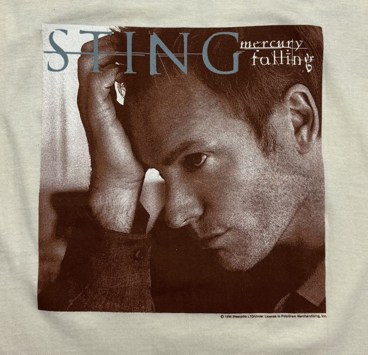 Vintage Sting Mercury Falling Tour 1996 Cotton Band T-Shirt Vintage Size US XL / EU 56 / 4 - 7 Thumbnail