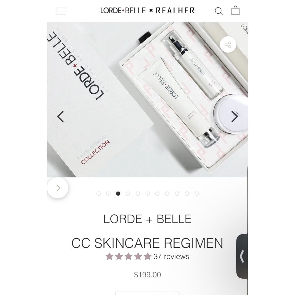 Designer NWB Lorde + Belle CC Skincare Regimen $199 SOLD OUT Set Size ONE SIZE - 3 Thumbnail