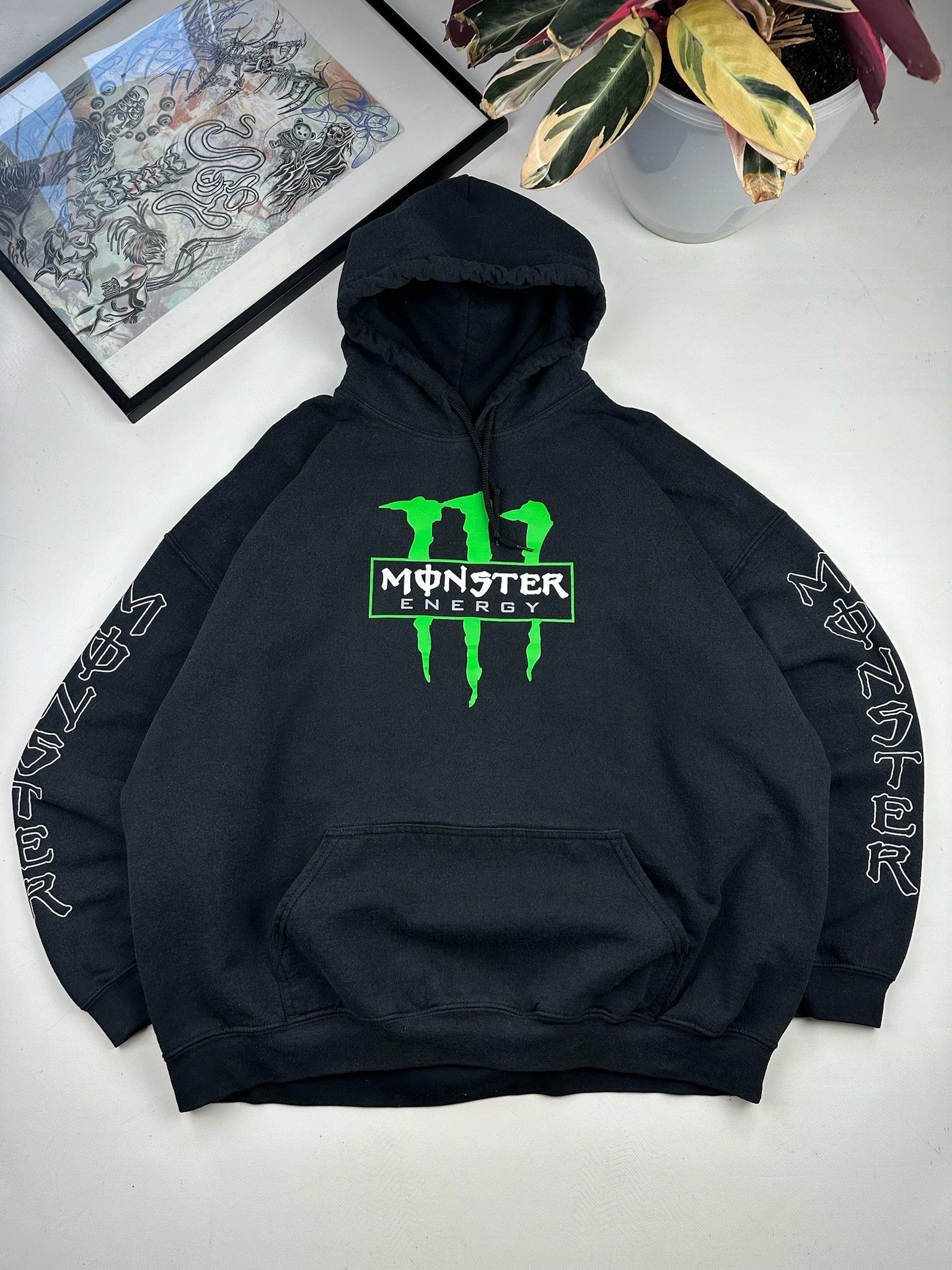 Affliction × Fox Racing 🔥Crazy Y2K Fox Racing x Monster Faux Fur