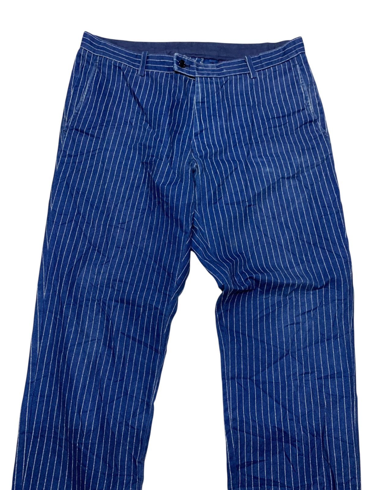 Japanese Brand Urban Research stripe pants Size US 34 / EU 50 - 6 Thumbnail