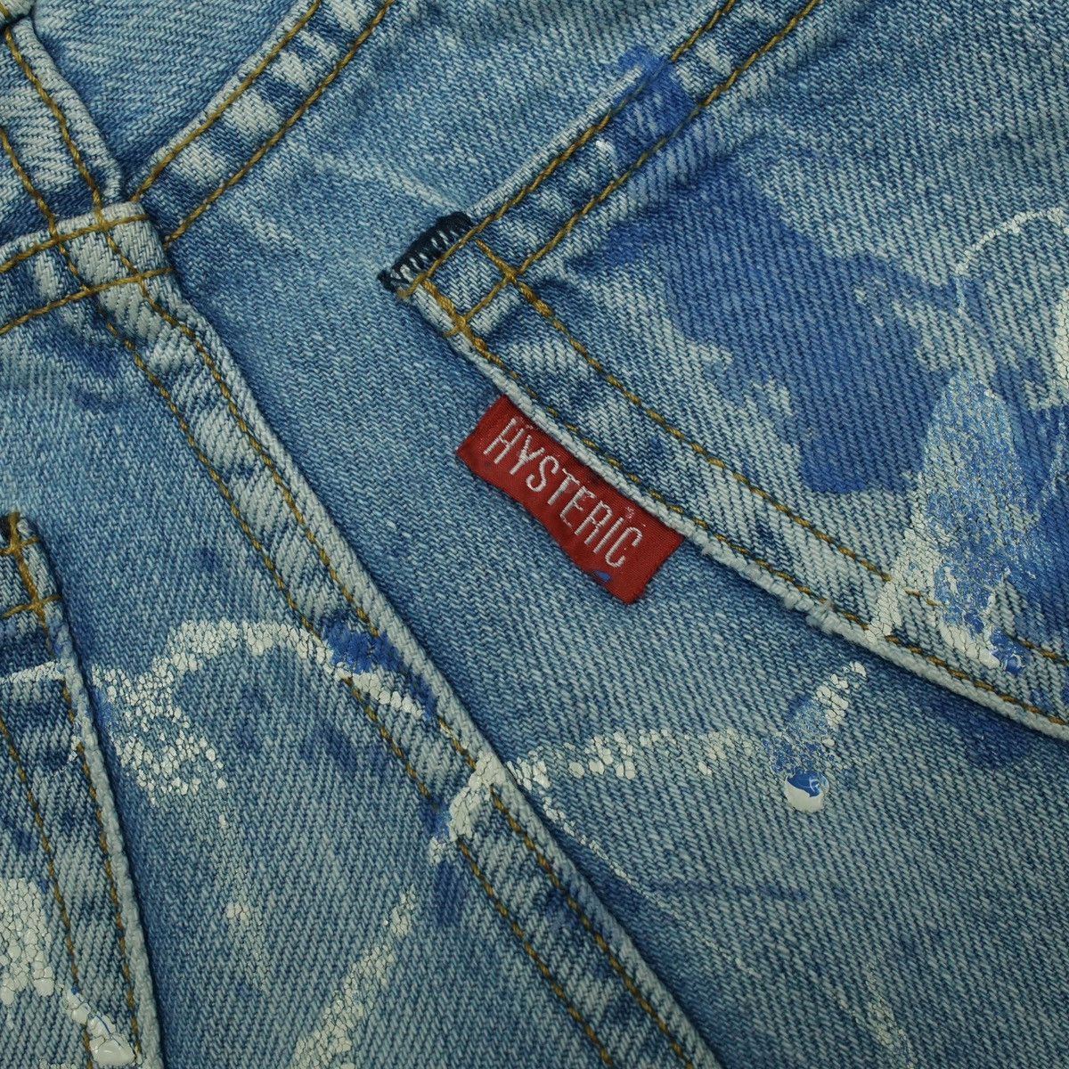 Hysteric Glamour *NoTariff Hysteric Glamour Mini Splatter Kids Denim Pants Size 25" / US 0 / IT 36 - 8 Thumbnail
