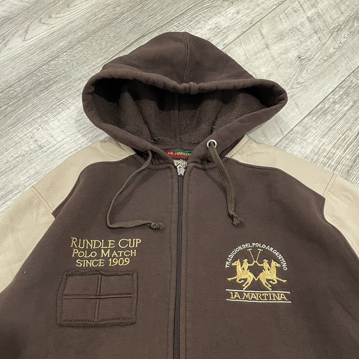 La Martina × Polo Ralph Lauren La martina brown coffee Big Logo Zip Hoodie Royal Polo old Size US M / EU 48-50 / 2 - 3 Thumbnail