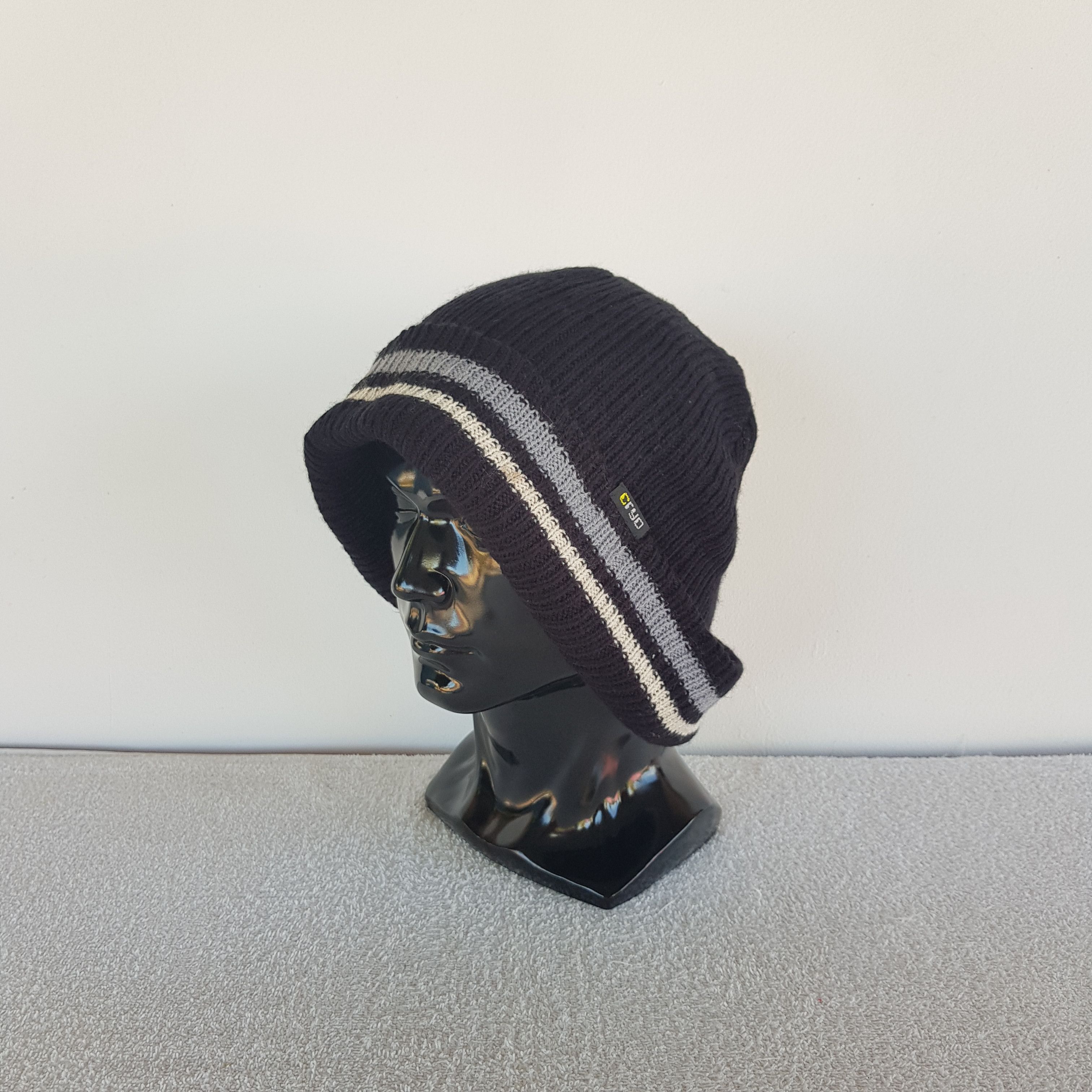 Japanese Brand Vintage Japanese Beanie Fair Isle Ribbed Knit Snow Caps Hat. Size ONE SIZE - 1 Thumbnail