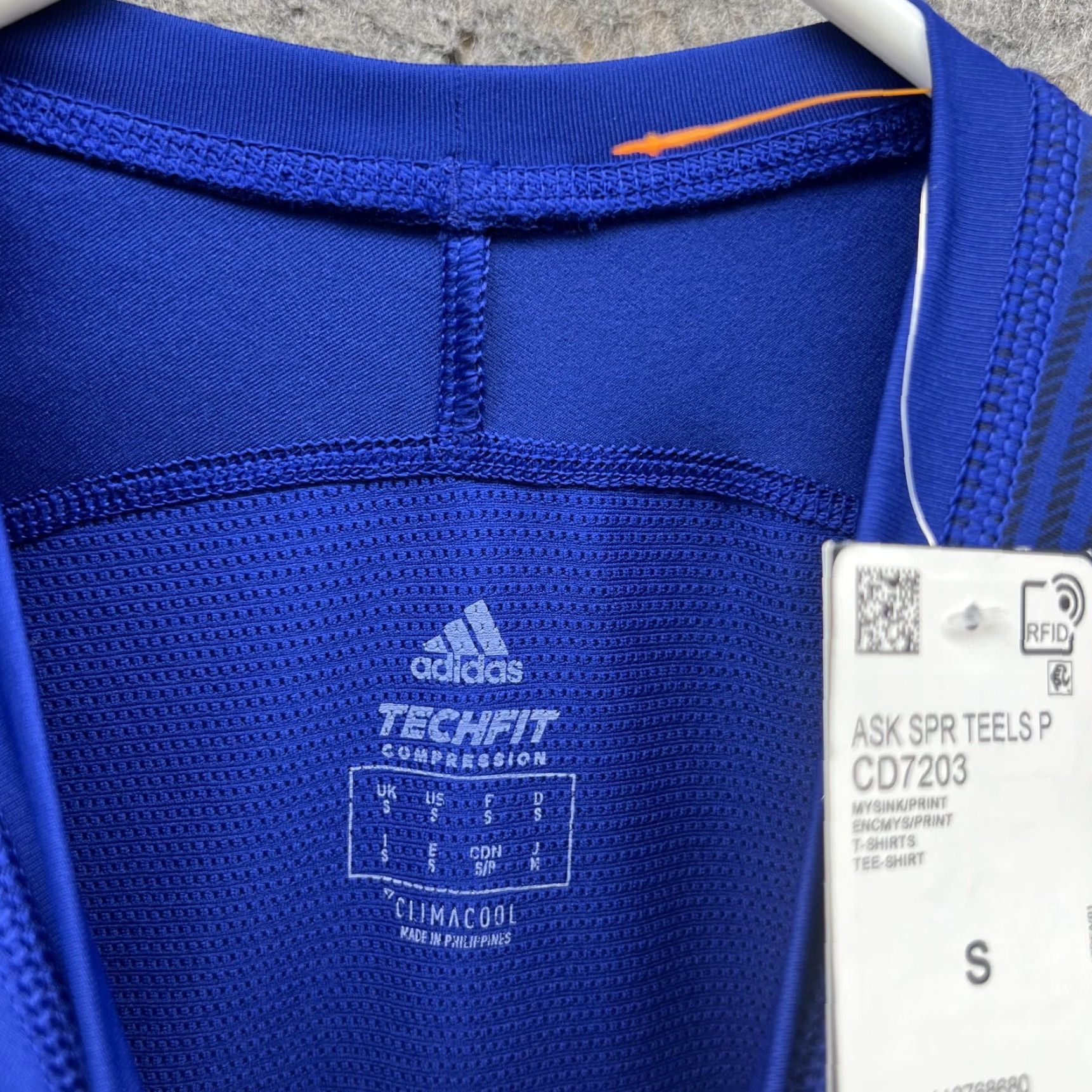 Adidas Adidas Sweatshirt Men Small Blue Techfit Compression Clima Cool Teels CD7203 Size US S / EU 44-46 / 1 - 7 Thumbnail