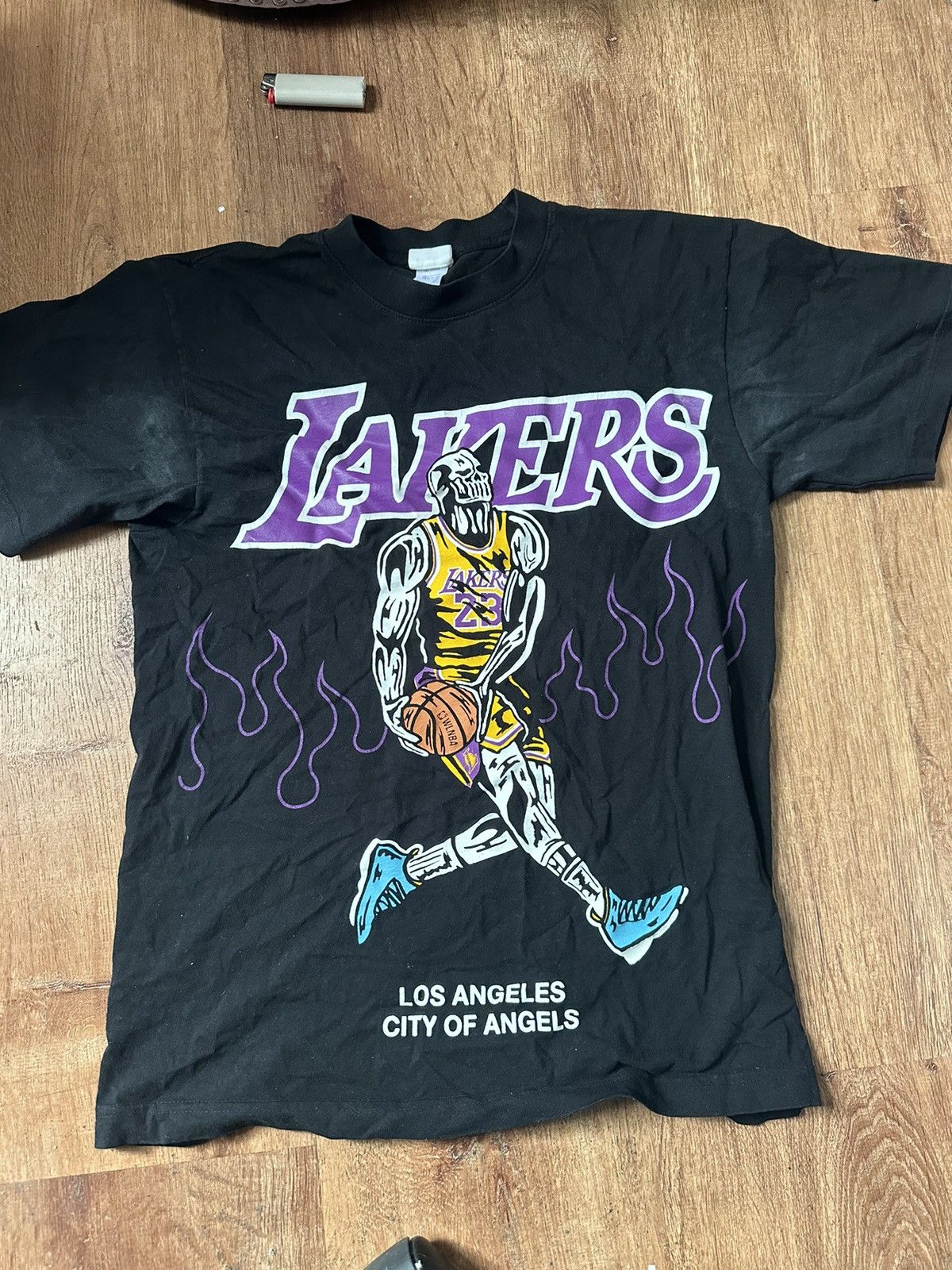 Image of Warren Lotas Lebron Lakers in Black, Men's (Size Small)