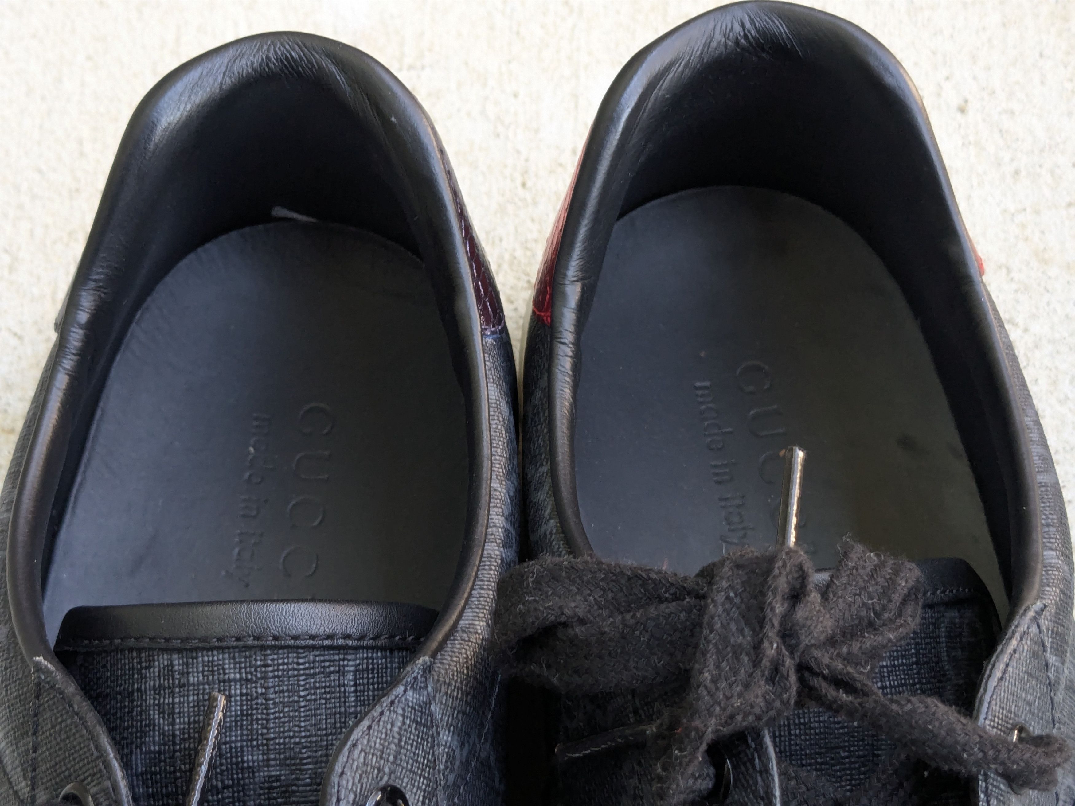 Gucci Gucci Ace Sneakers Monogram Camvas 9.5 Leather Low Tops Size US 9.5 / EU 42-43 - 5 Thumbnail
