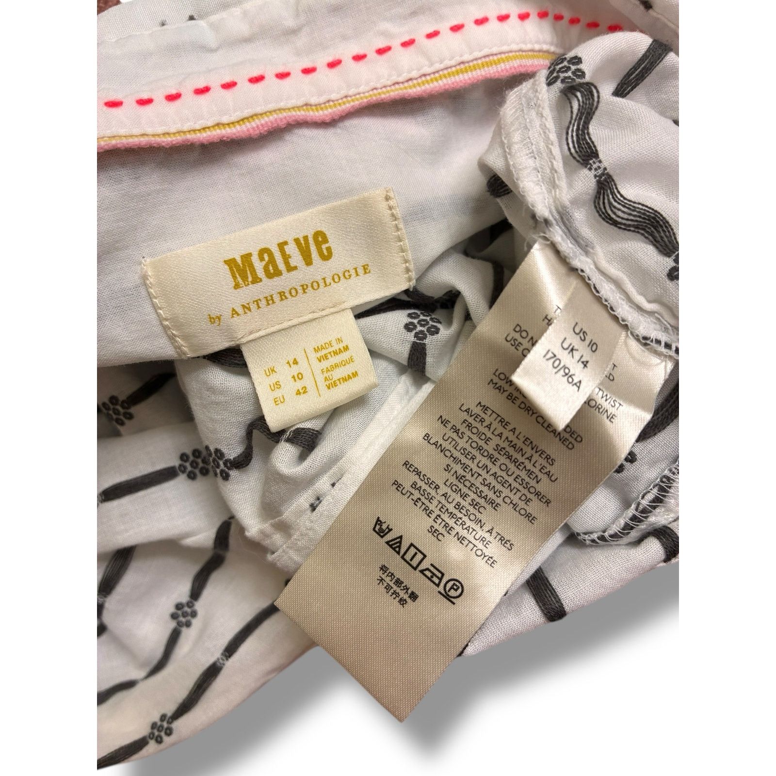 Anthropologie Anthropologie Maeve ClipDot button down shirt size 10 Size L / US 10 / IT 46 - 9 Thumbnail