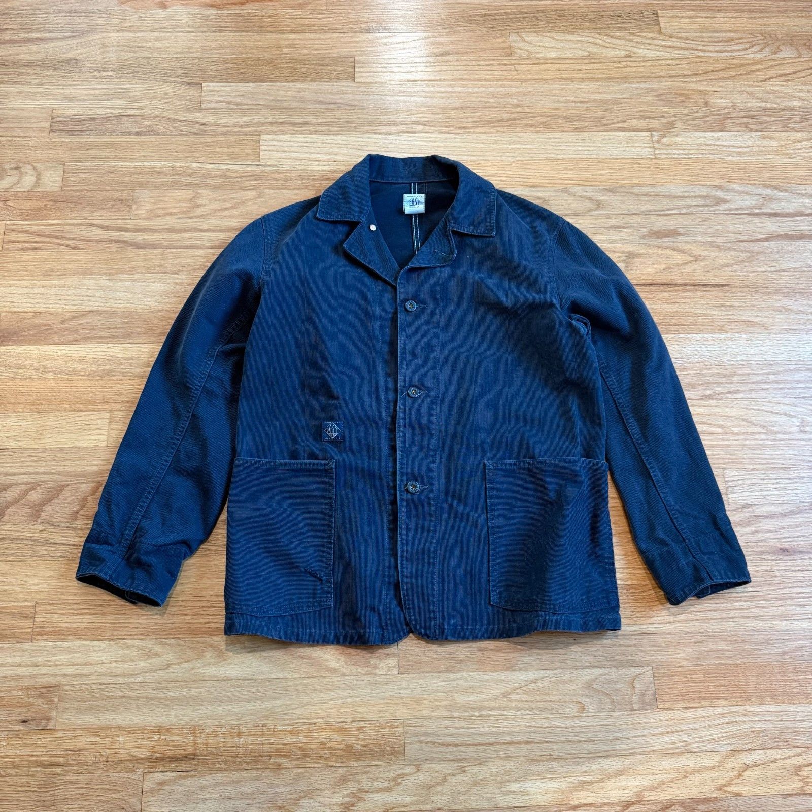 Post Overalls Post Overalls O'Alls OK43 Bedford Cord Utility Jacket Navy Size US M / EU 48-50 / 2 - 2 Thumbnail