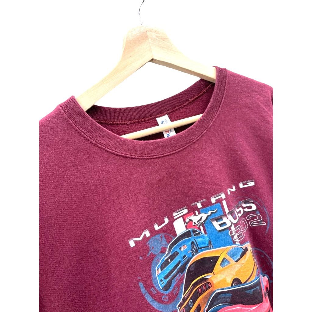 Ford × Jerzees × Vintage 2000's Ford Mustang Boss 302 The Legend Lives Sweatshirt Size US XL / EU 56 / 4 - 5 Thumbnail