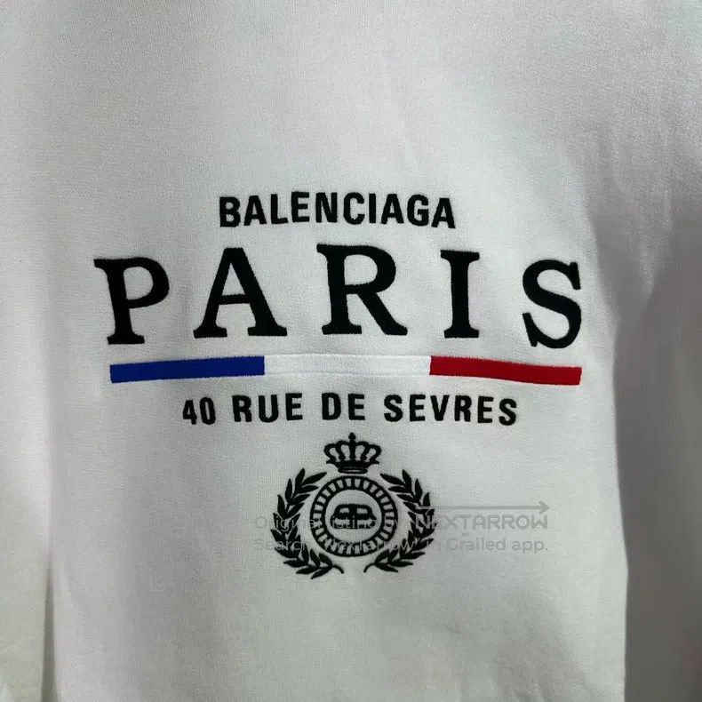 Balenciaga Balenciaga Crown Wheat White Hoodie Size US XS / EU 42 / 0 - 3 Thumbnail