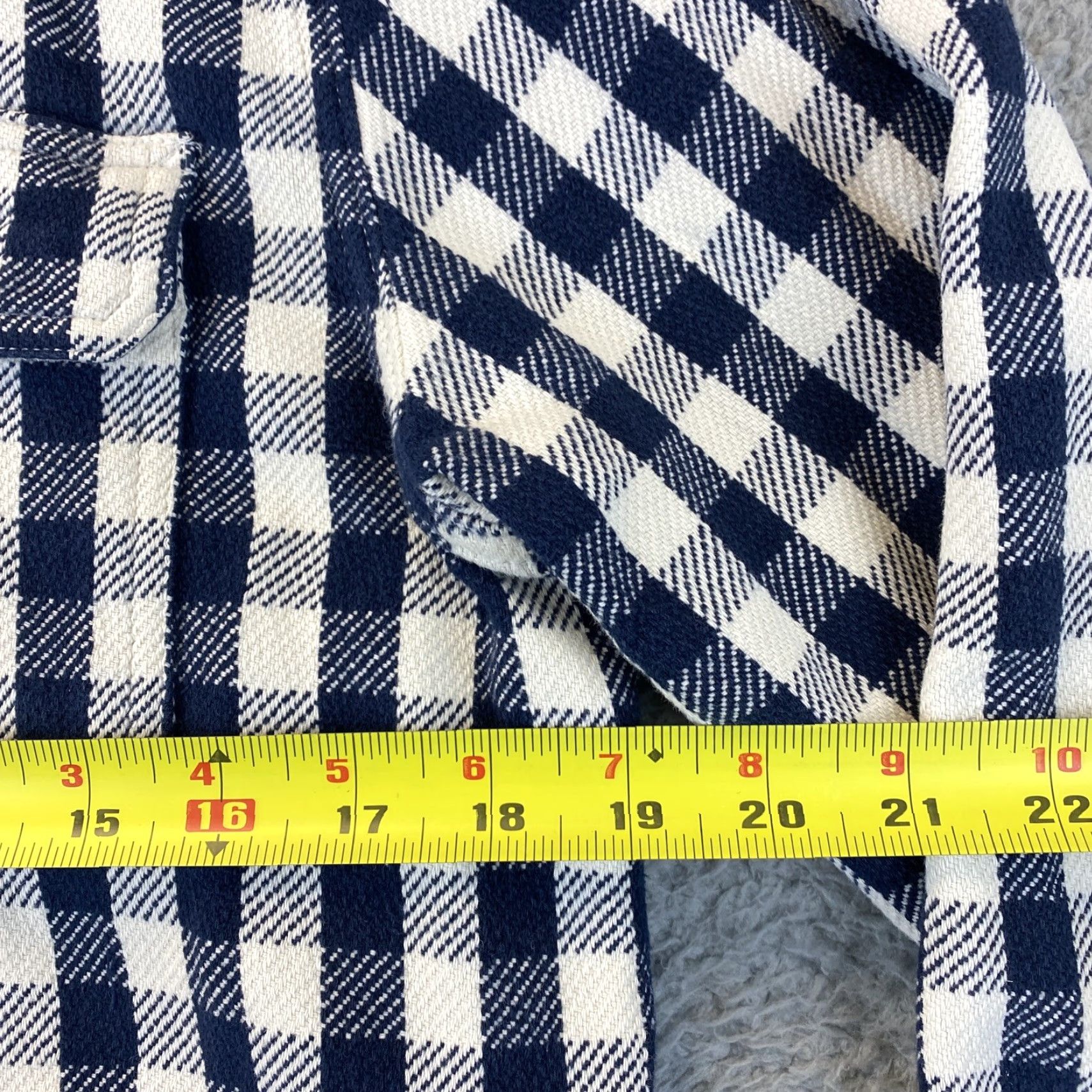 Gap VINTAGE Gap Mens Heavy Cotton Shirt M White Black Checked Long Sleeve Button-Up 90s Mens Size US M / EU 48-50 / 2 - 5 Thumbnail