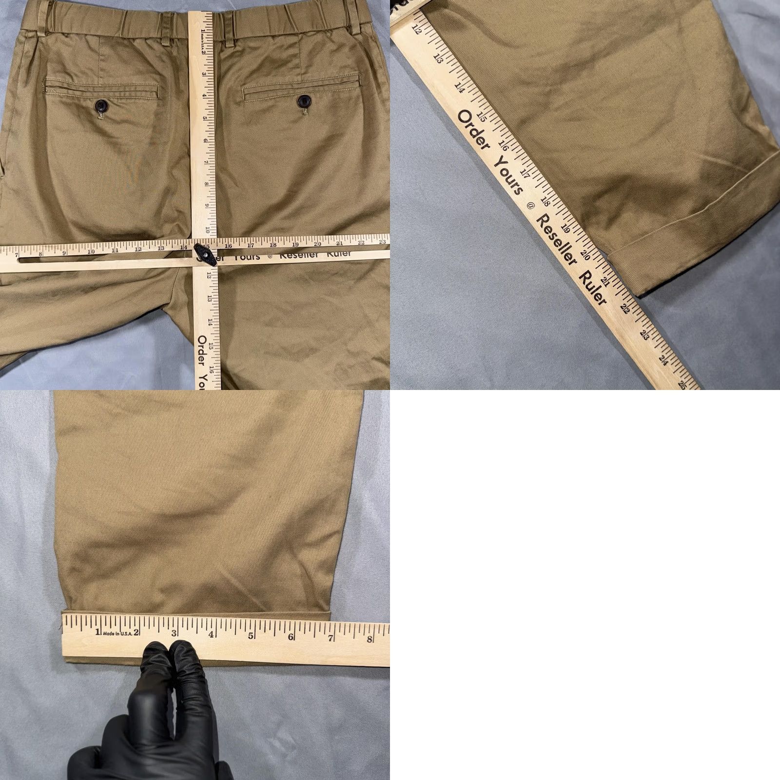 Todd Snyder Todd Snyder Pants Mens Small Beige Elastic Waist Drawstring Cuffed Chino Tapered Size US 29 - 8 Thumbnail