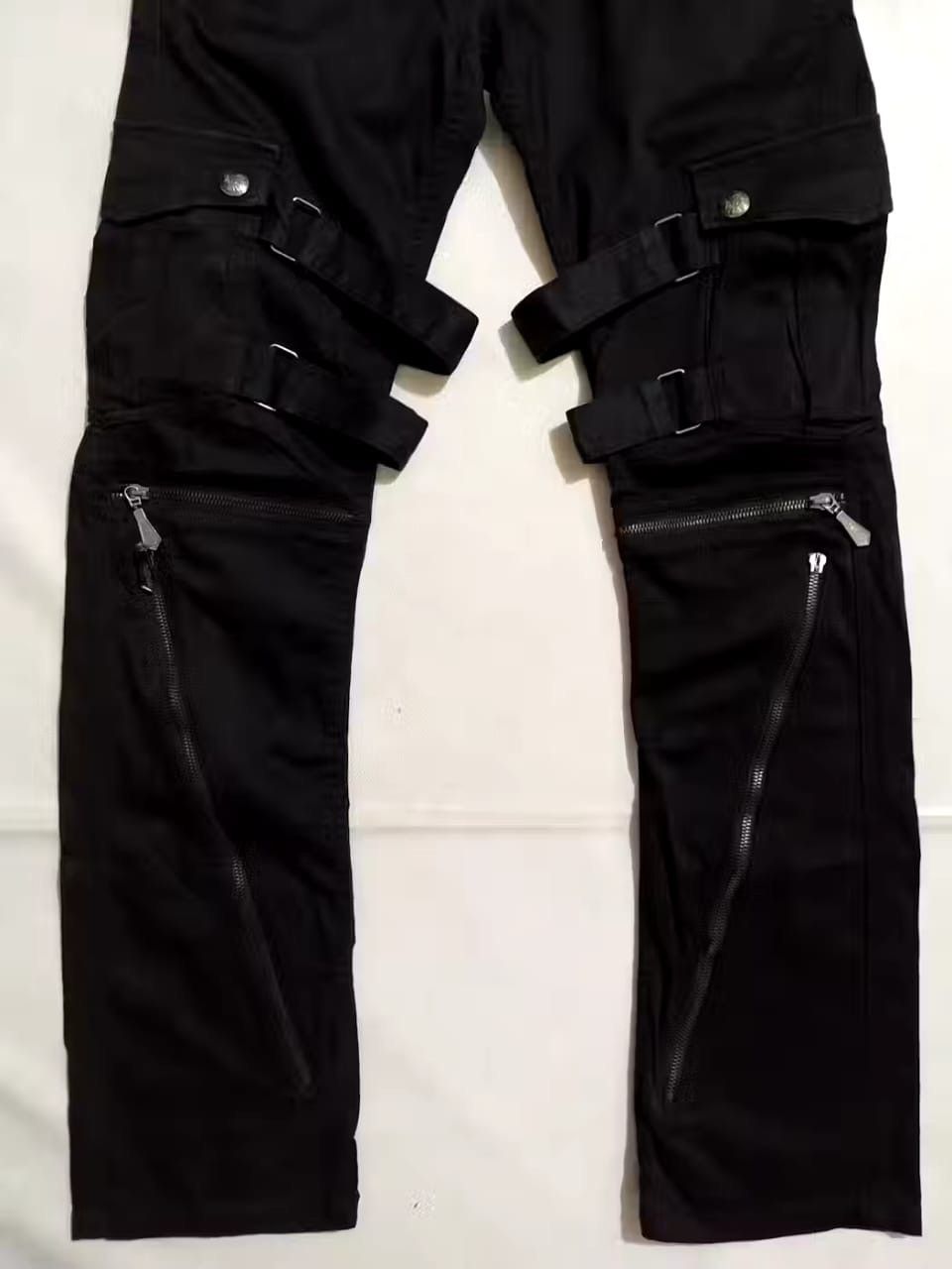 Japanese Brand BG- SHO Bondage Cargo Punk Pants Size US 29 - 4 Thumbnail