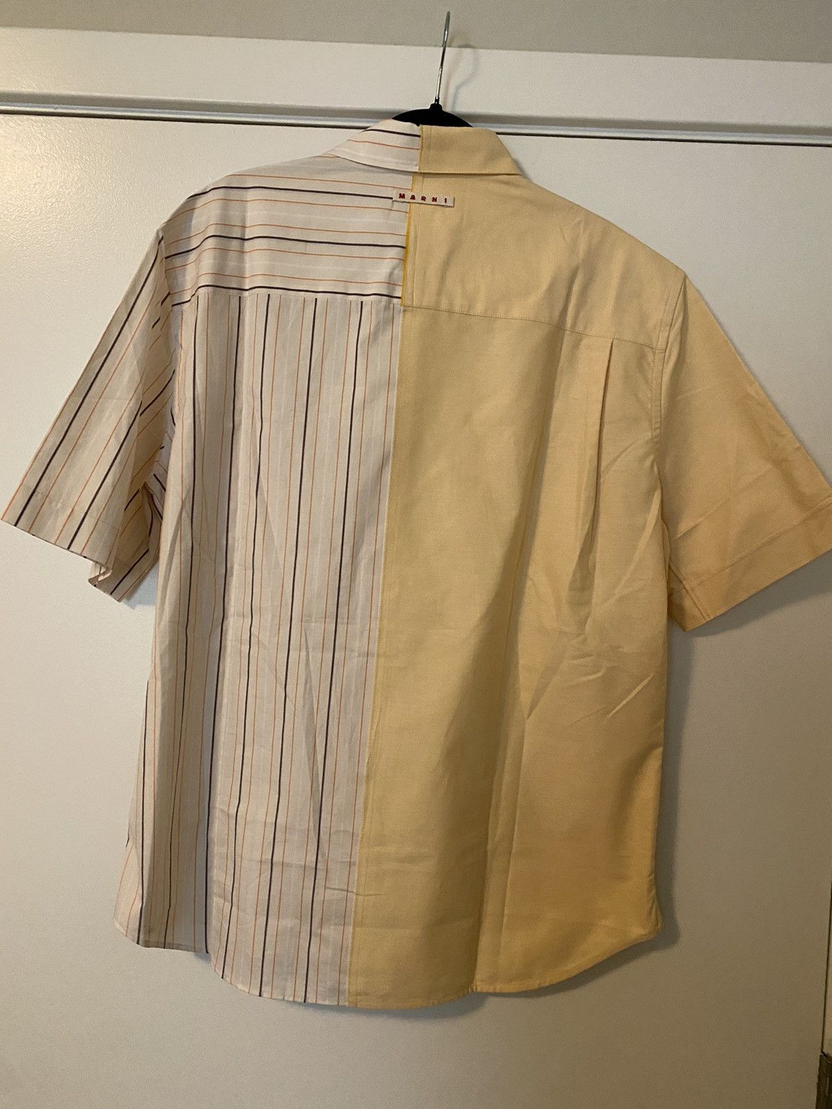 Marni Marni Half Poplin Stripe Shirt Sz54 NWT Size US XXL / EU 58 / 5 - 2 Thumbnail