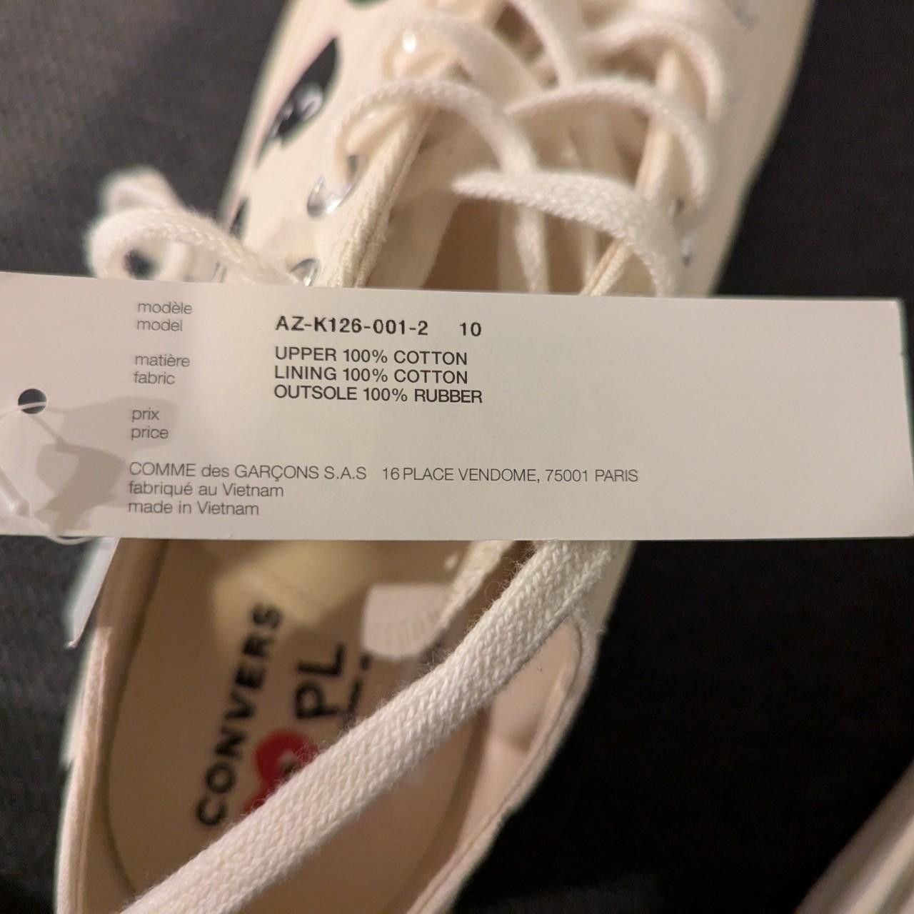 Comme des Garcons Comme des Garçons Play x Converse Chuck 70 Low Multi Heart Size US 10 / EU 43 - 4 Thumbnail