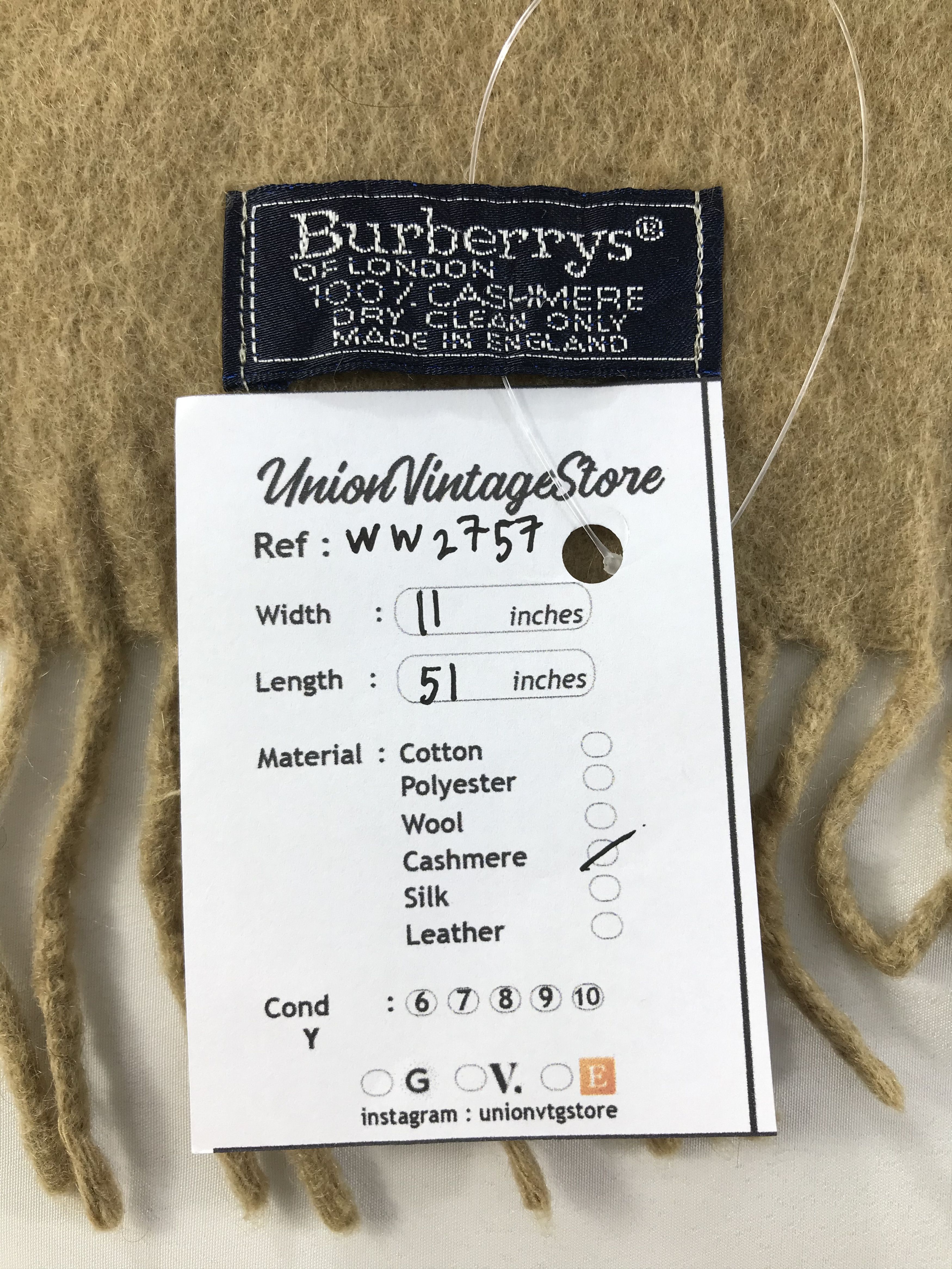 Burberry × Vintage Burberry Scarf / Muffler / Neckwear - WW2757 Size ONE SIZE - 9 Thumbnail