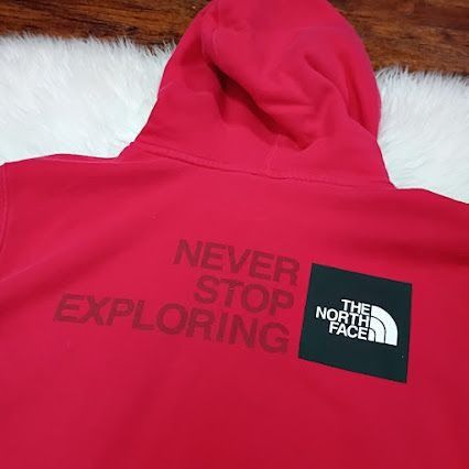 The North Face The North Face Mens Red Hoodie Sweatshirt Small "Never Stop Size US S / EU 44-46 / 1 - 6 Thumbnail
