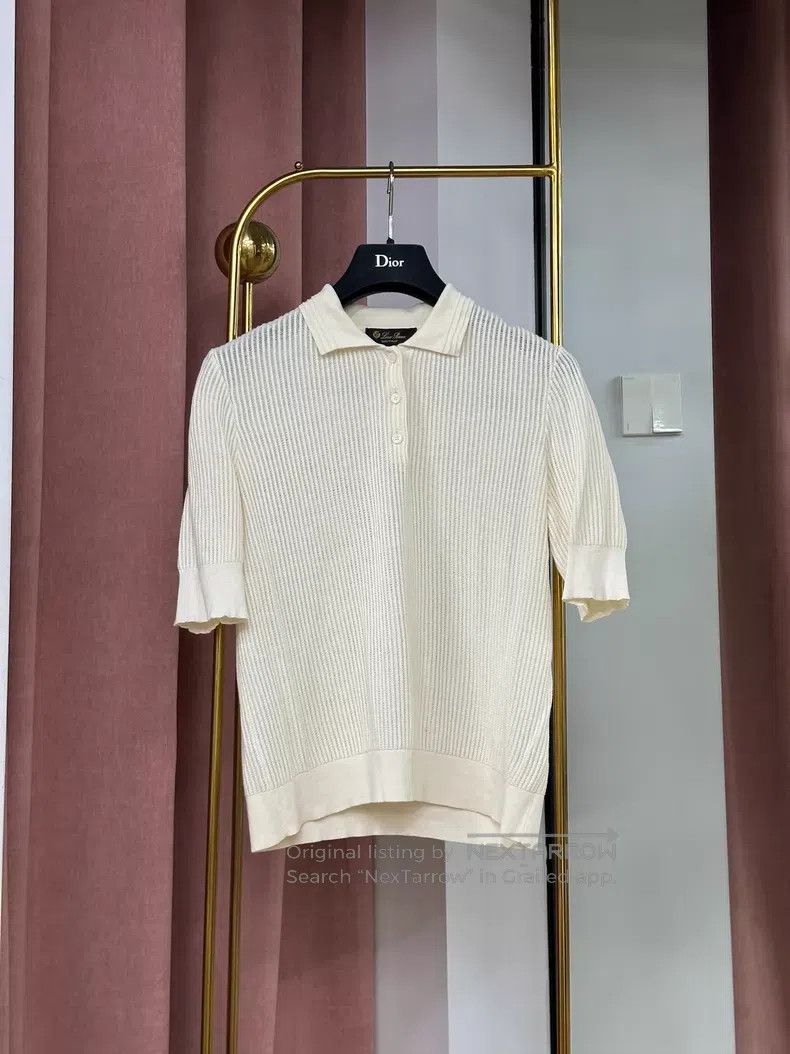 Loro Piana Loro Piana Knitted Short Sleeve Top Size XS / US 0-2 / IT 36-38 - 1 Thumbnail