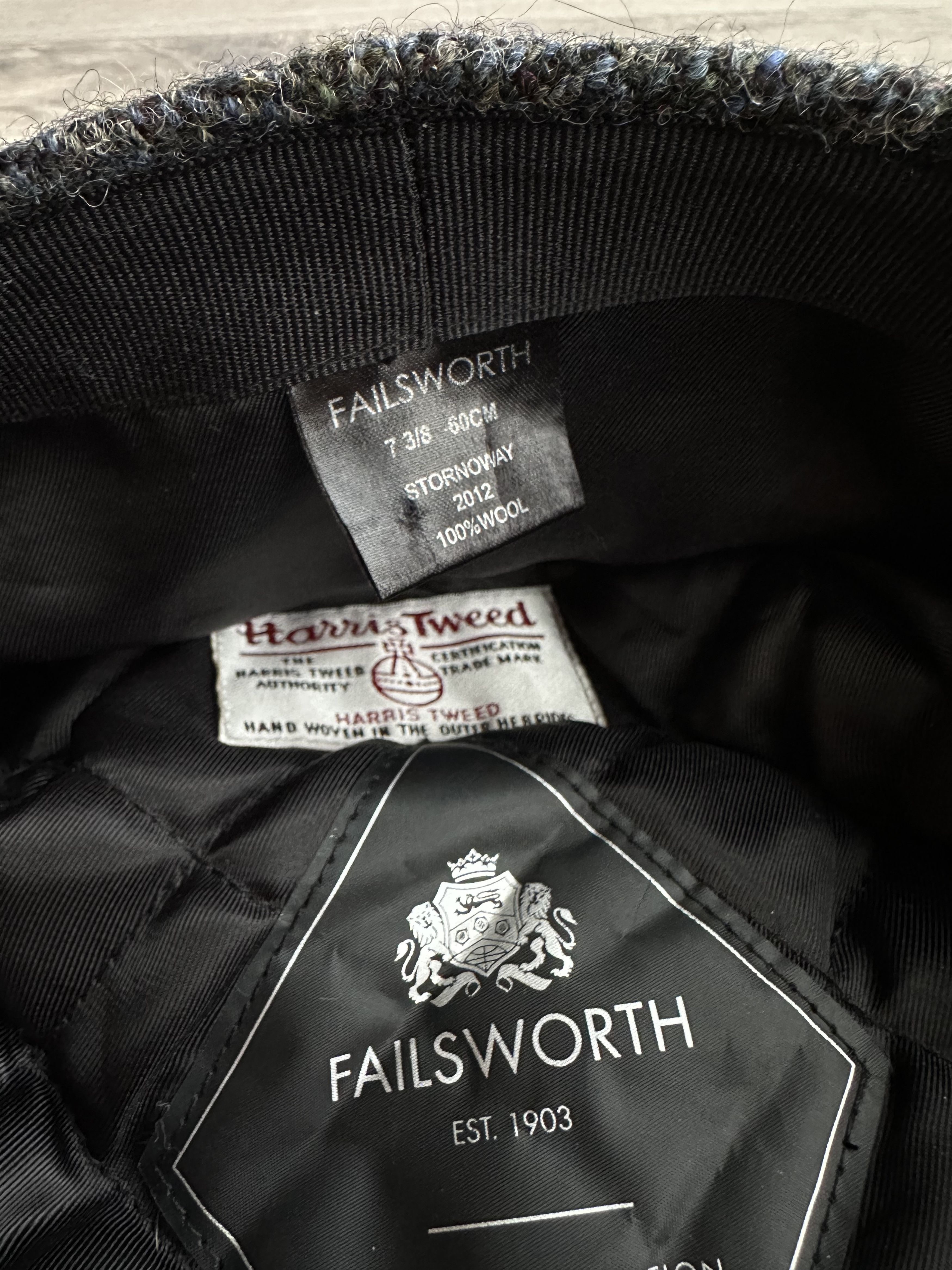 Harris Tweed Failsworth Harris Tweed Wool cap Size ONE SIZE - 6 Thumbnail