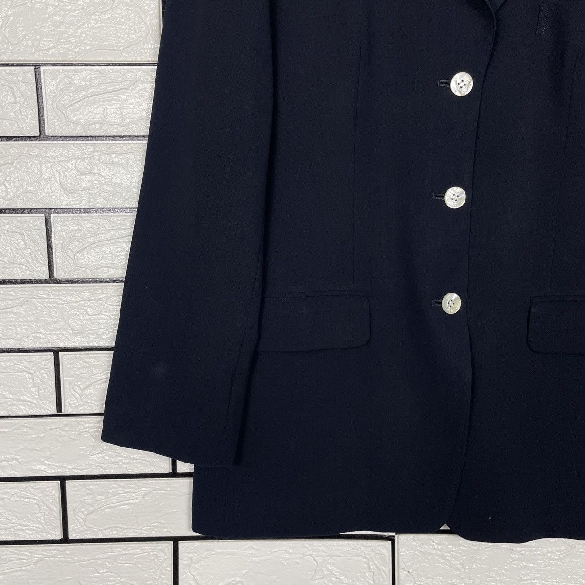 Burberry Vintage Burberrys Women Wool Black Jacket Size M / US 6-8 / IT 42-44 - 3 Thumbnail