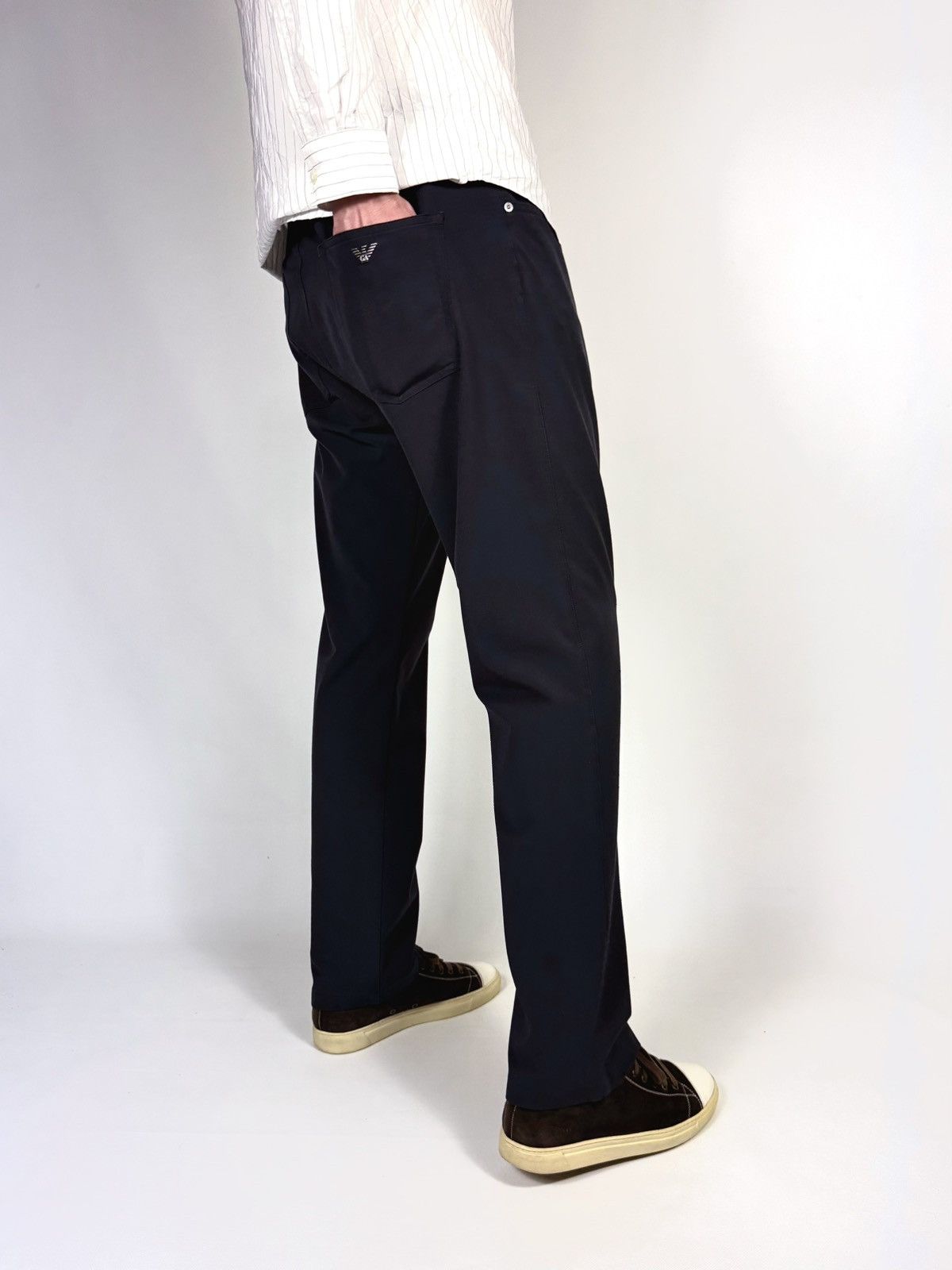 Emporio Armani Vintage Armani Viscose Straight Fit Trousers Pants Size US 38 / EU 54 - 1 Thumbnail