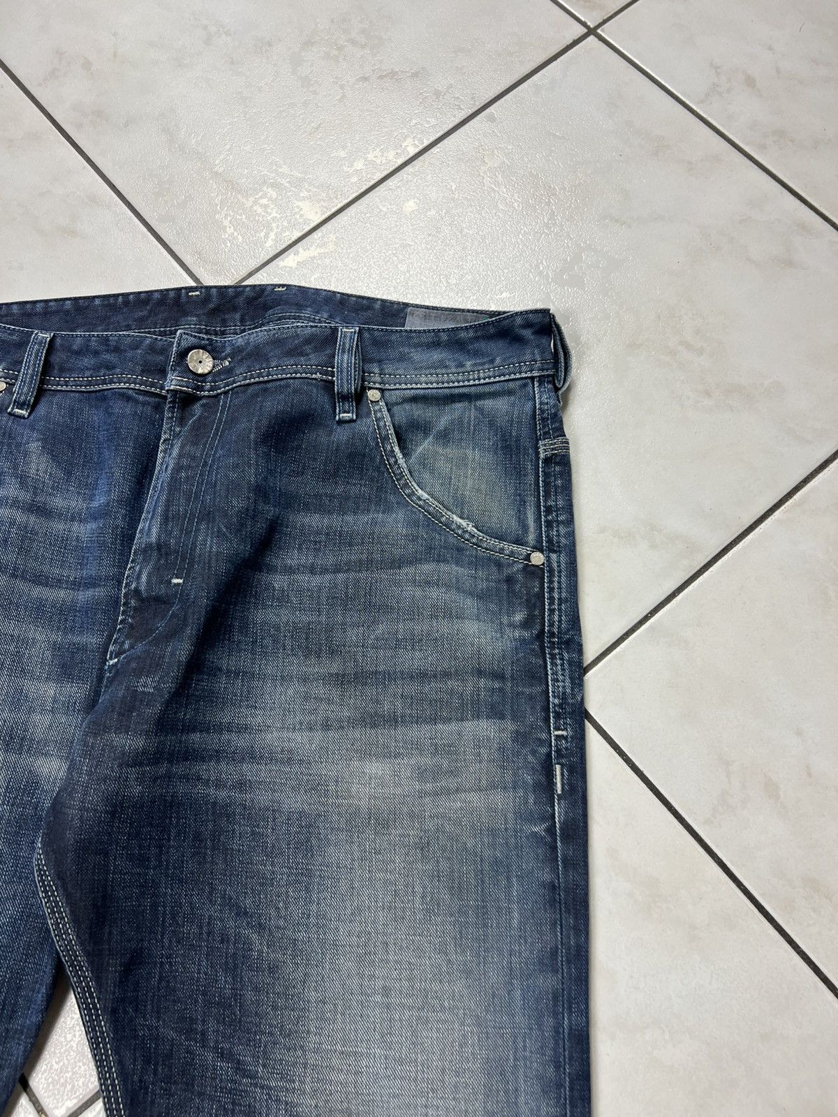 Diesel Vintage Diesel y2k distressed denim jeans blue eyecons pants Size US 34 / EU 50 - 6 Thumbnail