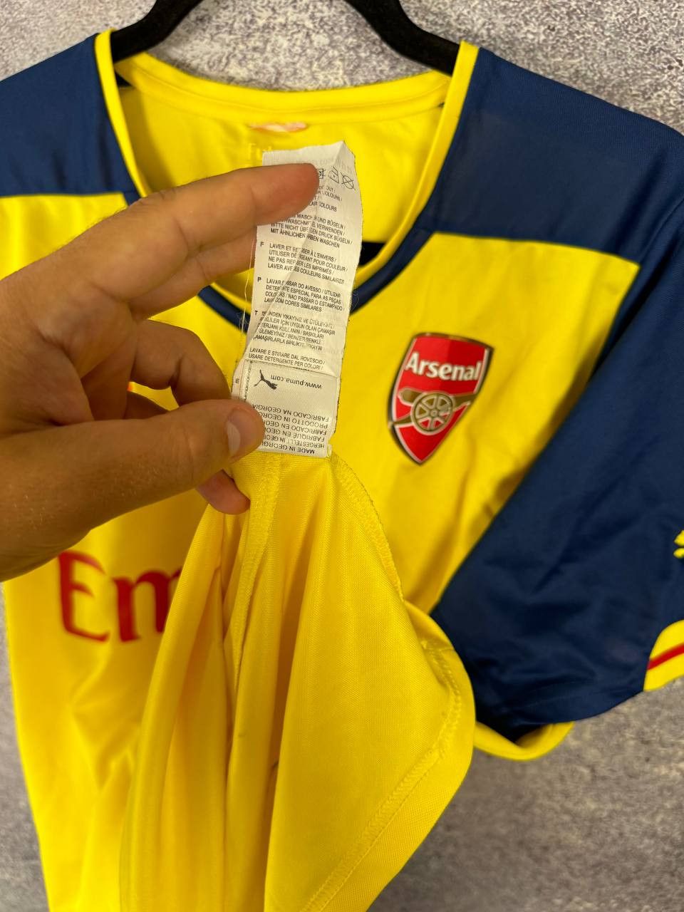Puma Vintage Arsenal 2014/15 Away Puma Soccer Jersey Blokcore Size US M / EU 48-50 / 2 - 11 Thumbnail