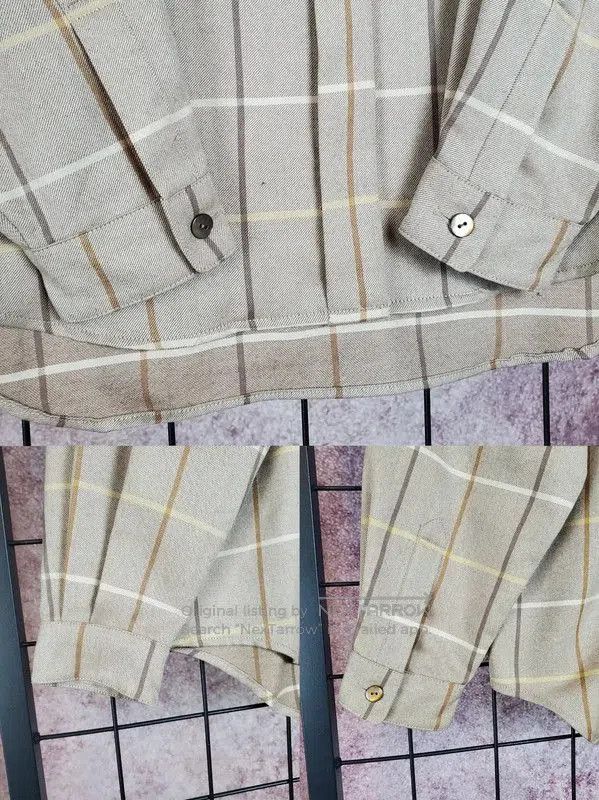 Burberry Burberry Beige Wool Long Sleeve Shirt. Size M / US 6-8 / IT 42-44 - 6 Thumbnail