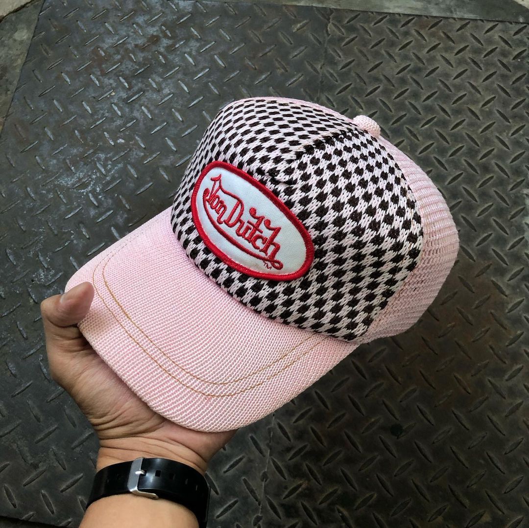 Von Dutch 🚫 SOLD 🚫 Vondutch Checkerboard Knitwear Trucker Hat Size ONE SIZE - 3 Thumbnail