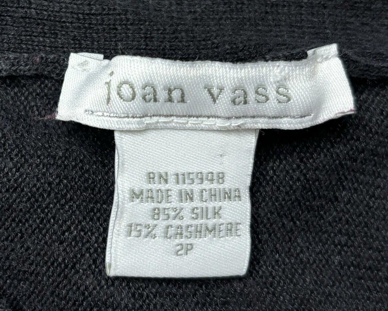 Other VTG Joan Vass Sweater Women's Large Cashmere Silk Button Size L / US 10 / IT 46 - 2 Thumbnail