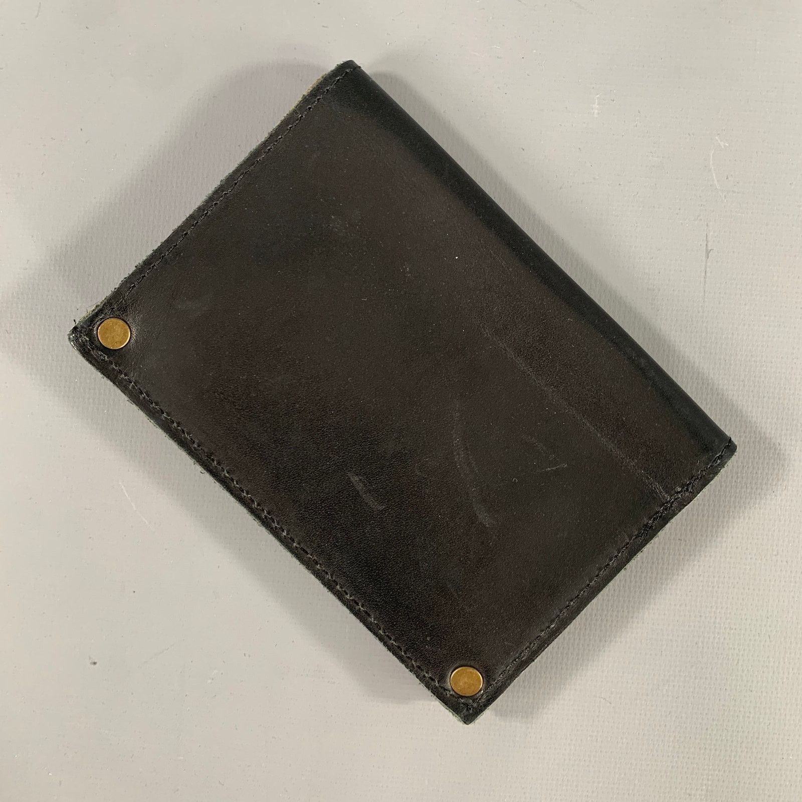 Other TM Black Leather Passport- Wallet Size ONE SIZE - 3 Thumbnail