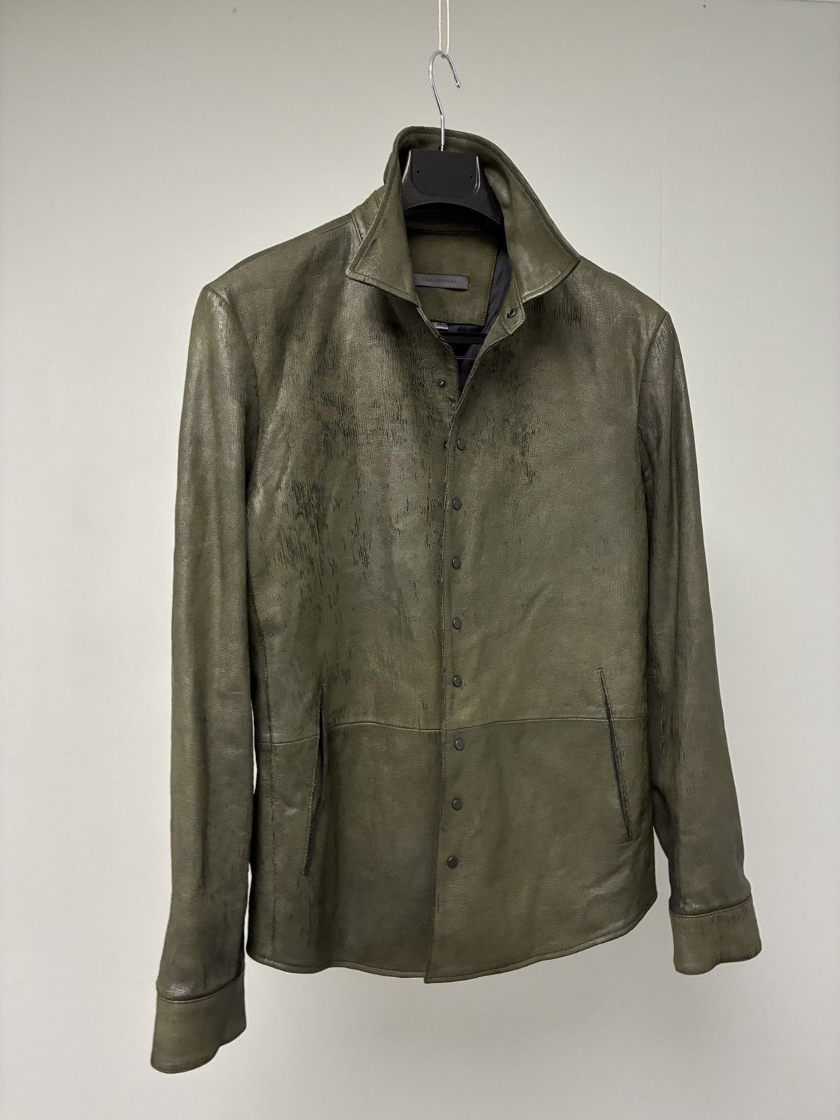 John Varvatos Kelch Leather Shirt Jacket EU 44 USA 34 small Size US S / EU 44-46 / 1 - 17 Thumbnail
