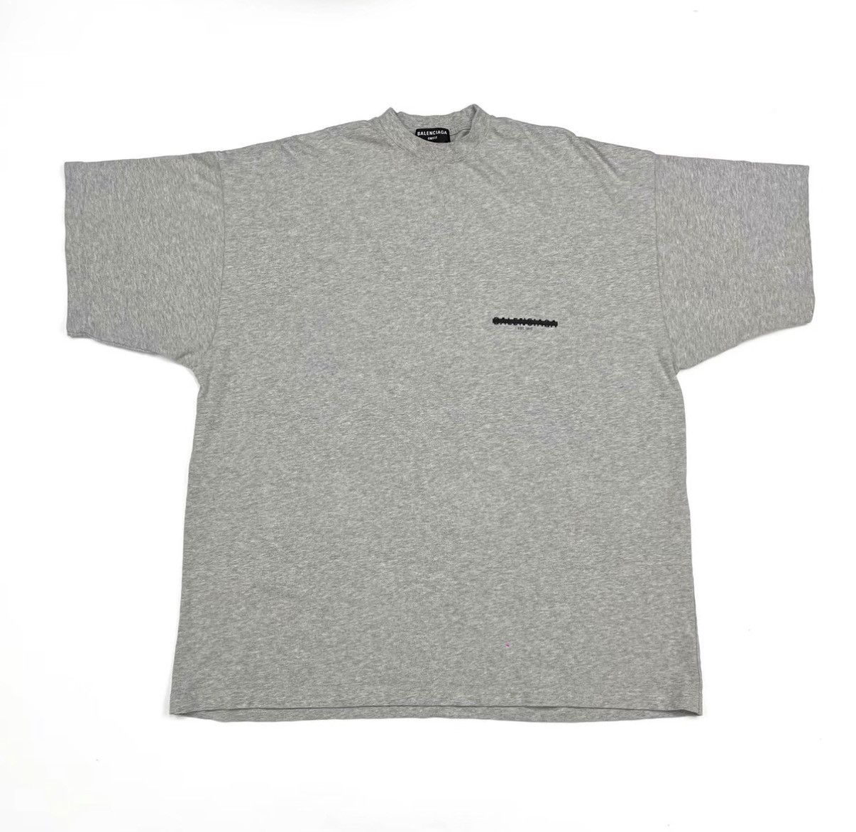 Balenciaga Balenciaga Strike-Through Tape Short Sleeve K12 Size US M / EU 48-50 / 2 - 1 Thumbnail