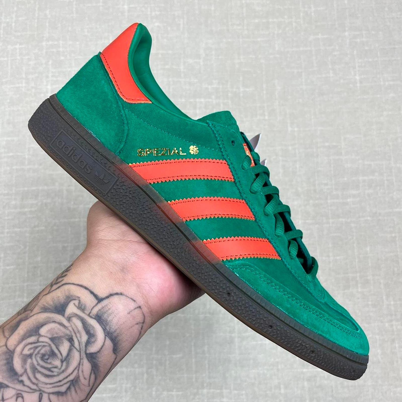 image of 2019 Adidas Handball Spezial Bold Green Shoes, Women's (Size 9.5)